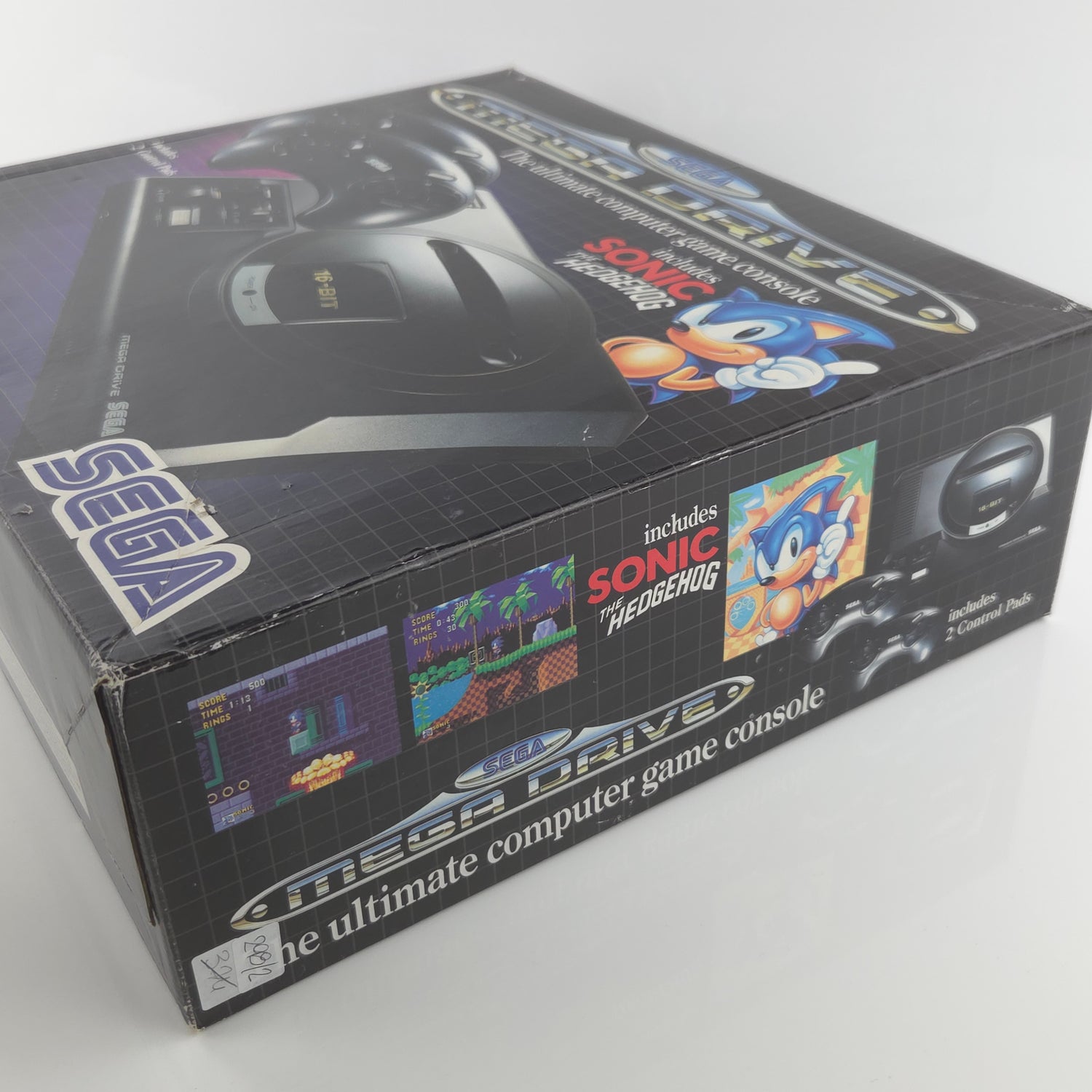 Sega Mega Drive Sonic The Hedgehog Konsolen Bundle OVP - Ohne Spiel ! MD PAL