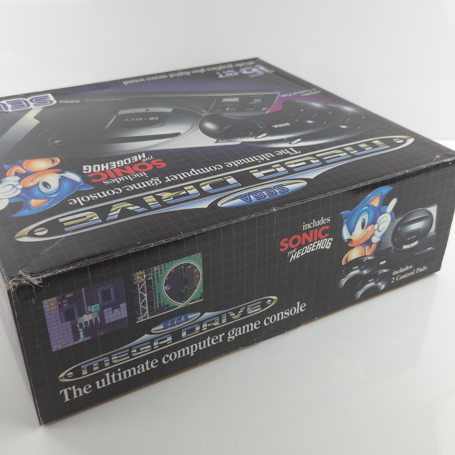 Sega Mega Drive Sonic The Hedgehog Konsolen Bundle OVP - Ohne Spiel ! MD PAL