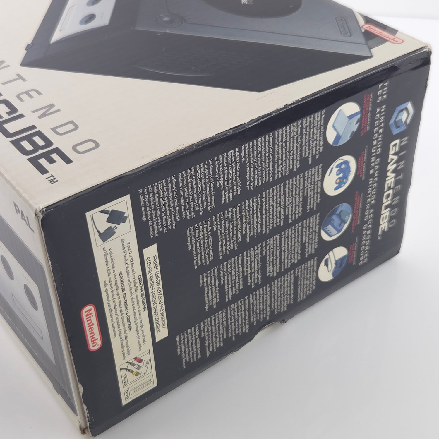 Nintendo Gamecube Konsole : Schwarz / Black in OVP - Inhalt nahezu neuwertig