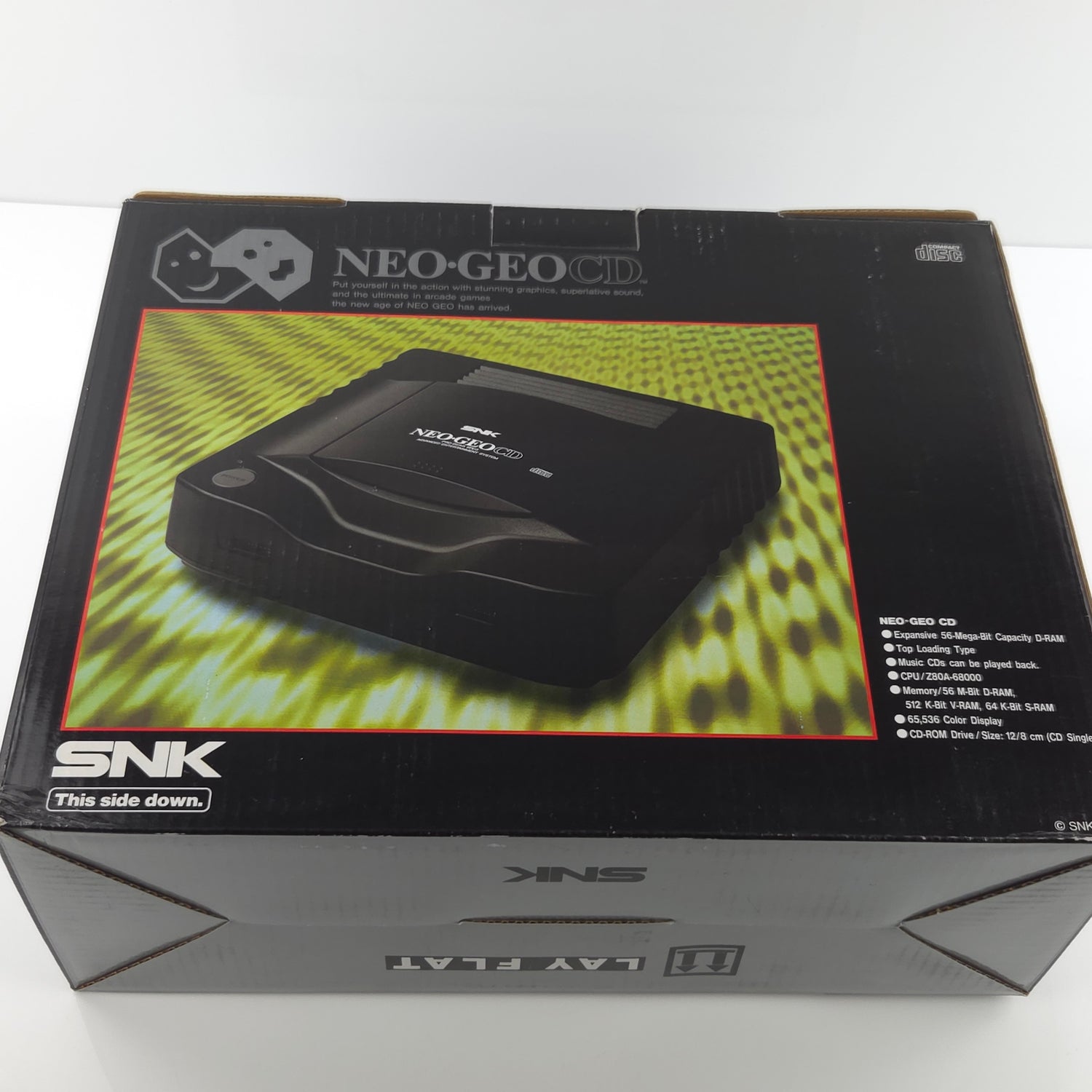 NEO GEO CD Konsole Frontloader in OVP PAL Konsole JP Import OVP Console