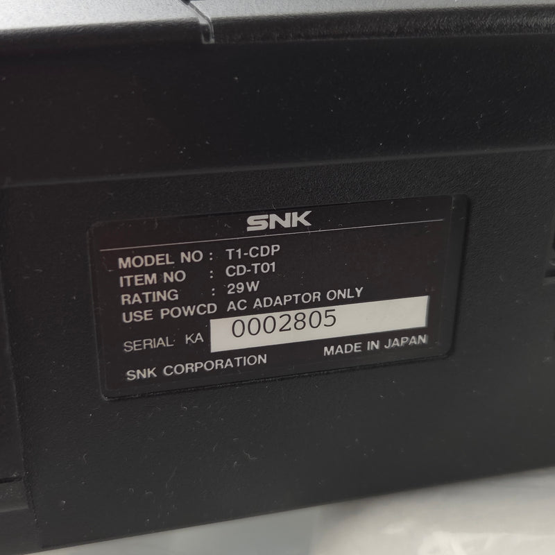 NEO GEO CD Konsole Frontloader in OVP PAL Konsole JP Import OVP Console