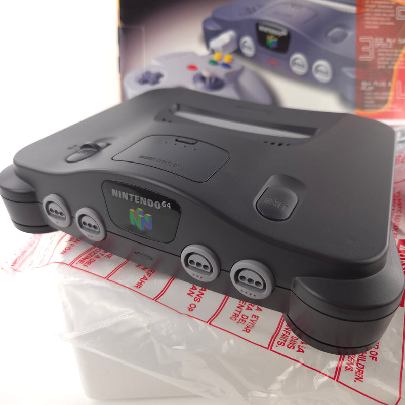 Nintendo 64 Konsole : The New Dimension of Fun - N64 Console OVP PAL + Expansion