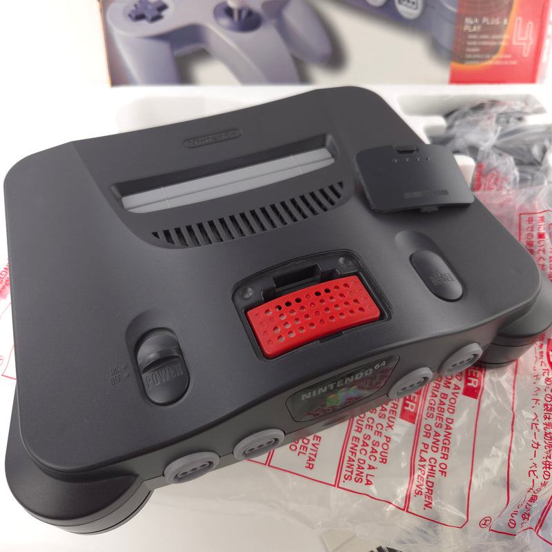 Nintendo 64 Konsole : The New Dimension of Fun - N64 Console OVP PAL + Expansion