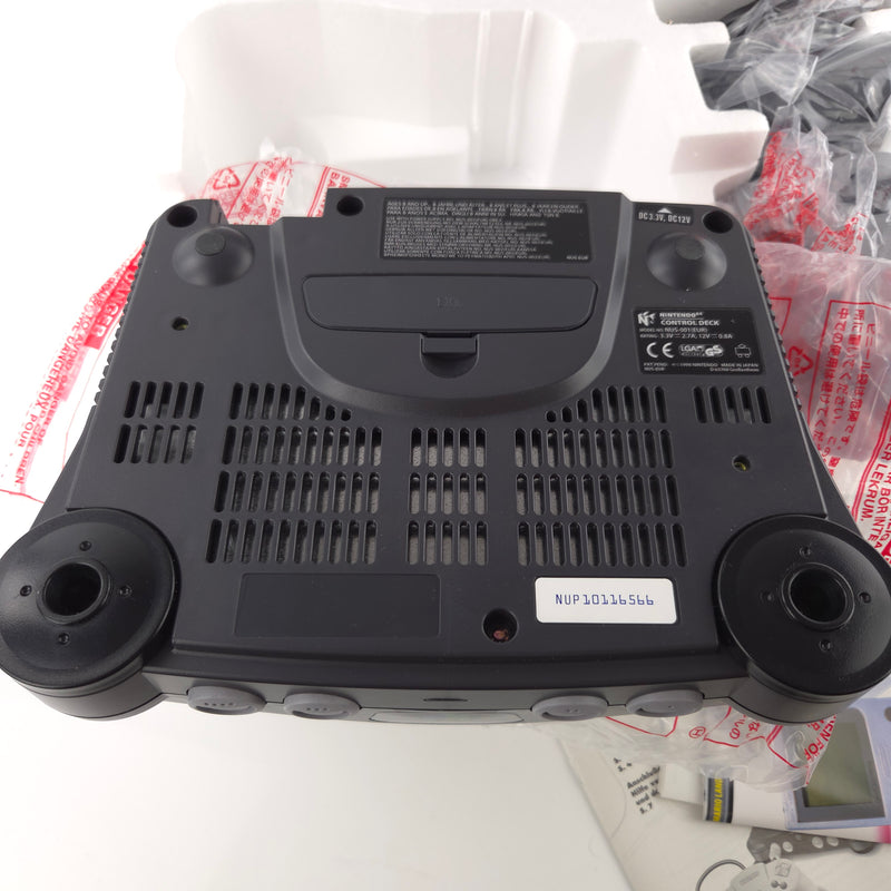 Nintendo 64 Konsole : The New Dimension of Fun - N64 Console OVP PAL + Expansion