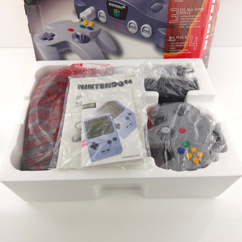 Nintendo 64 Konsole : The New Dimension of Fun - N64 Console OVP PAL + Expansion