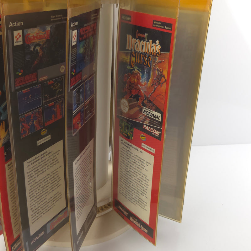 Nintendo Game Boy / NES / SNES - Konami Aufsteller Reklame Rondell Display Sign
