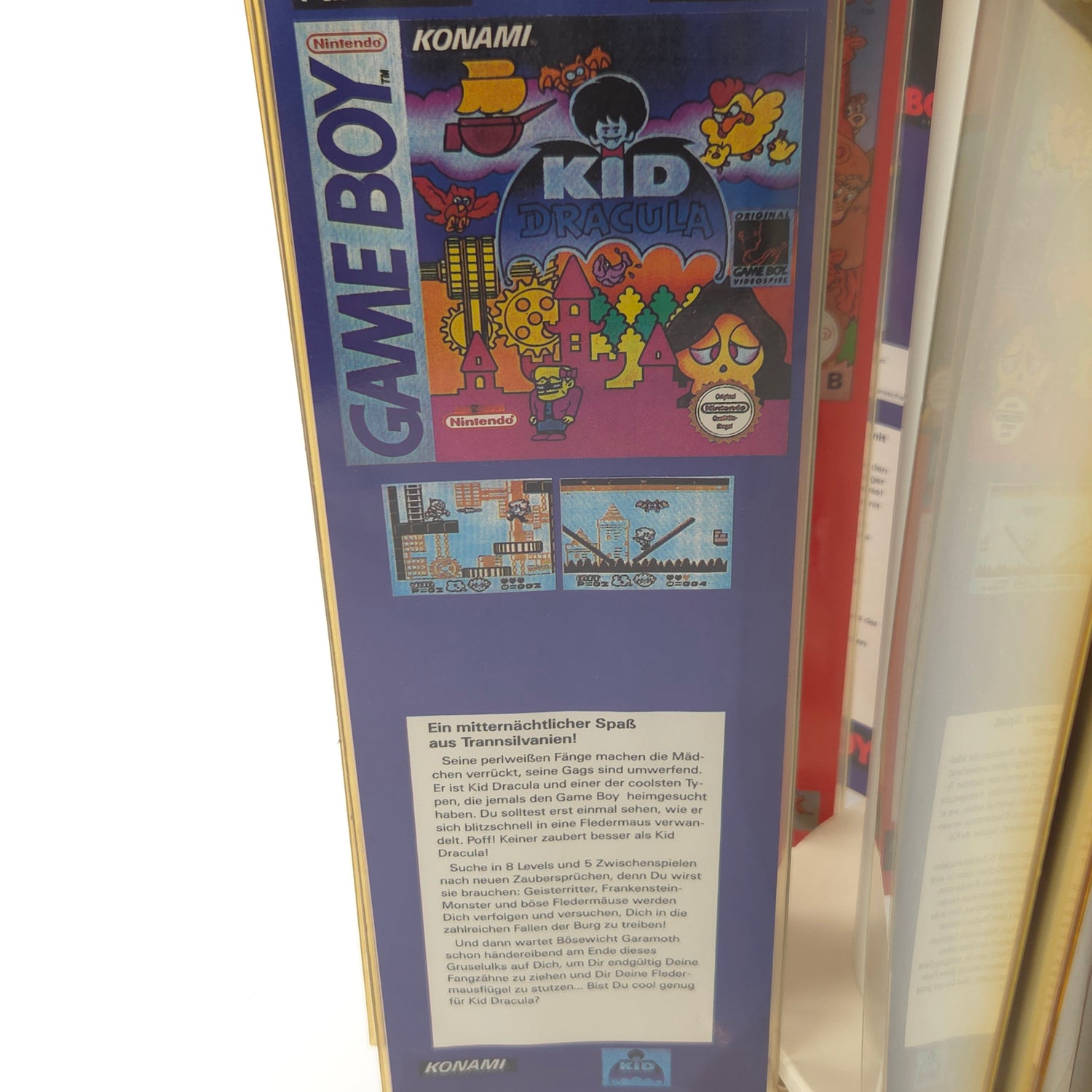 Nintendo Game Boy / NES / SNES - Konami Aufsteller Reklame Rondell Display Sign