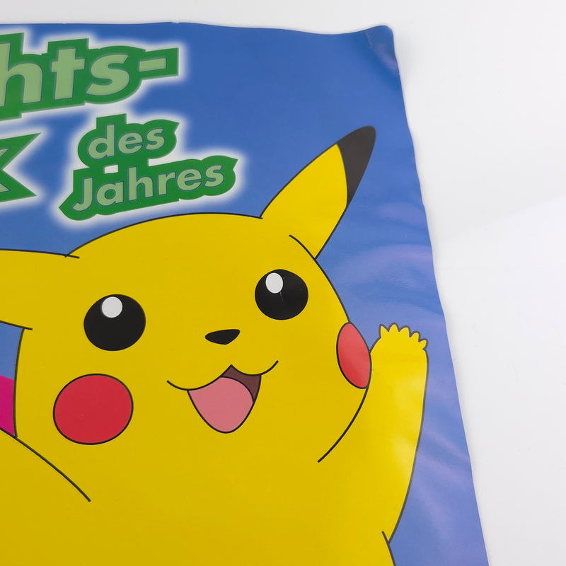 Nintendo 64 Kiosk Sign Poster Plakat : N64 Pokemon Pikachu Edition Werbung