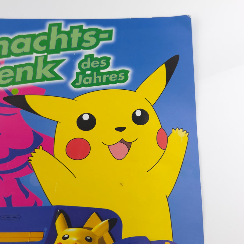 Nintendo 64 Kiosk Sign Poster Plakat : N64 Pokemon Pikachu Edition Werbung