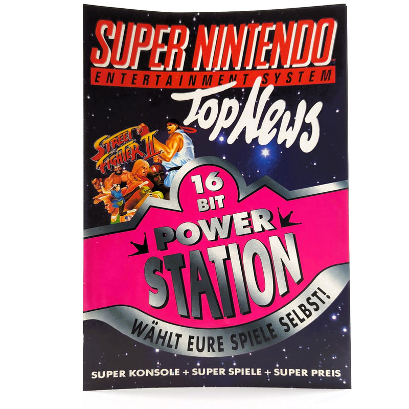 Super Nintendo Top NEWS Flyer Werbung Reklame SNES