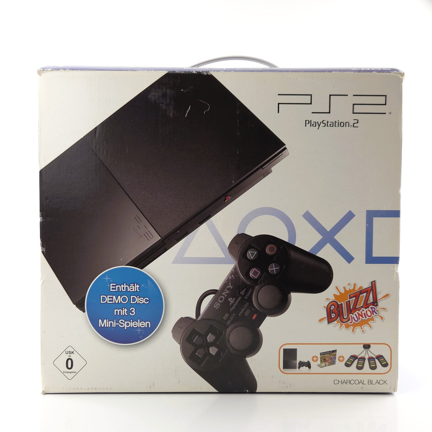 Sony Playstation 2 Konsole : Buzz Junior Quiz Bundle Pak Set - PS2 Slim OVP PAL