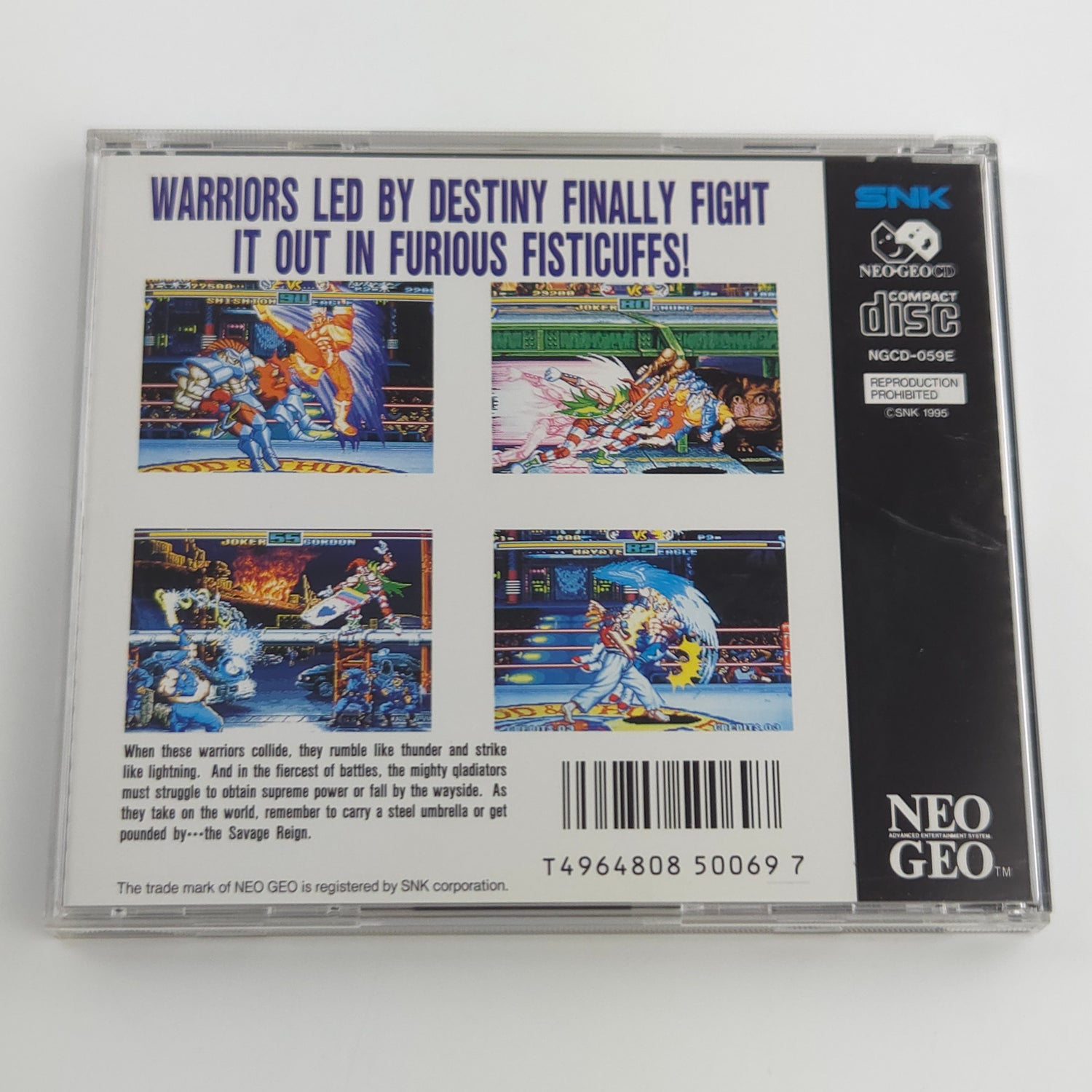 Neo-Geo CD Spiel : Savage Reign - SNK Jewel Case | USA Version OVP