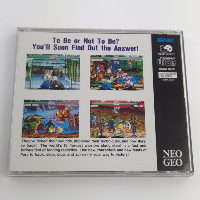 Neo-Geo CD Spiel : Samurai Shodown II - SNK Jewel Case | USA Version OVP