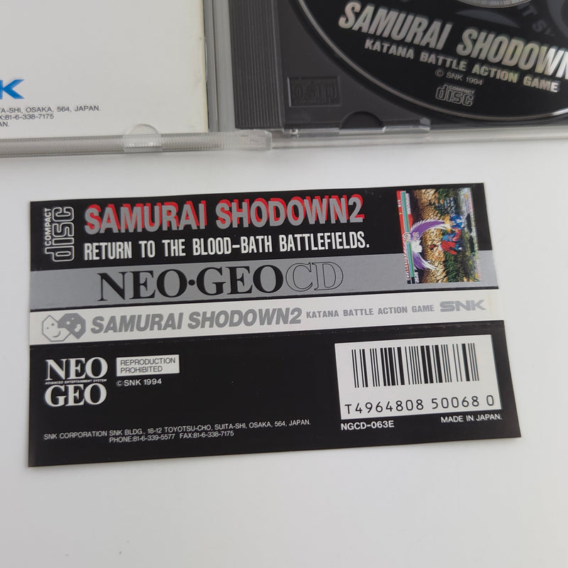 Neo-Geo CD Spiel : Samurai Shodown II - SNK Jewel Case | USA Version OVP