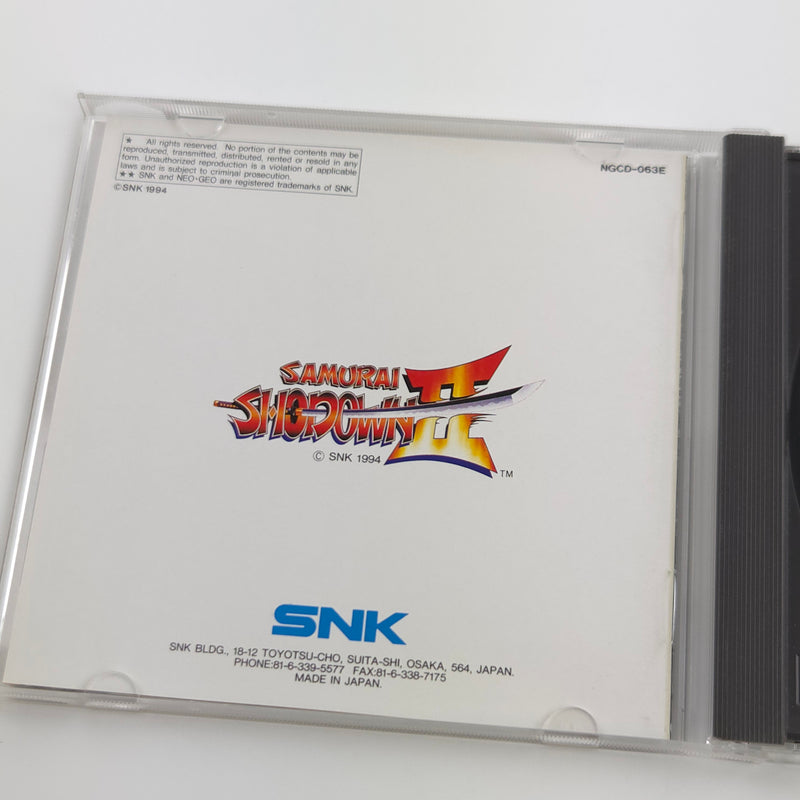Neo-Geo CD Spiel : Samurai Shodown II - SNK Jewel Case | USA Version OVP
