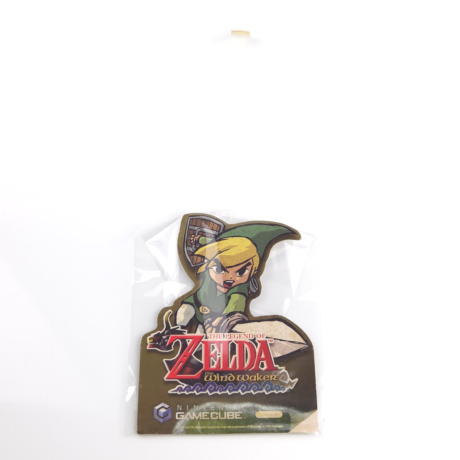 Nintendo Gamecube Kiosk Hanger, kleine Pappreklame Zelda The Windwaker