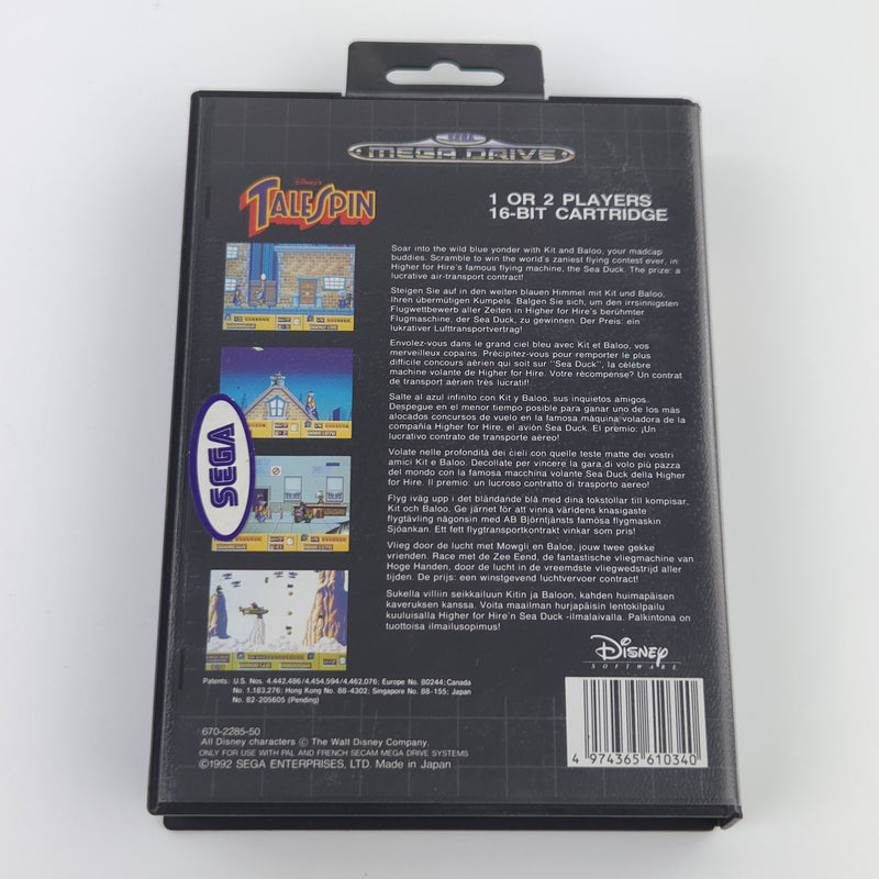 Sega Mega Drive Spiel : Disneys Tale Spin - Modul Anleitung OVP cib MD PAL