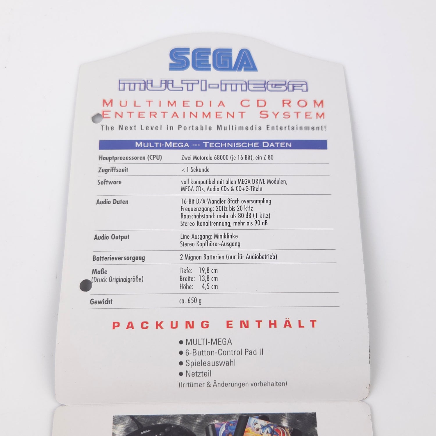 SEGA Multi-Mega Konsole - Mega Drive + Mega CD Console / 1/5000 limited PAL