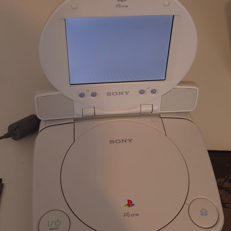 PSone Combo mit 5 inch LCD Screen - Playstation 1 Konsole Sony PS1 OVP * defekt