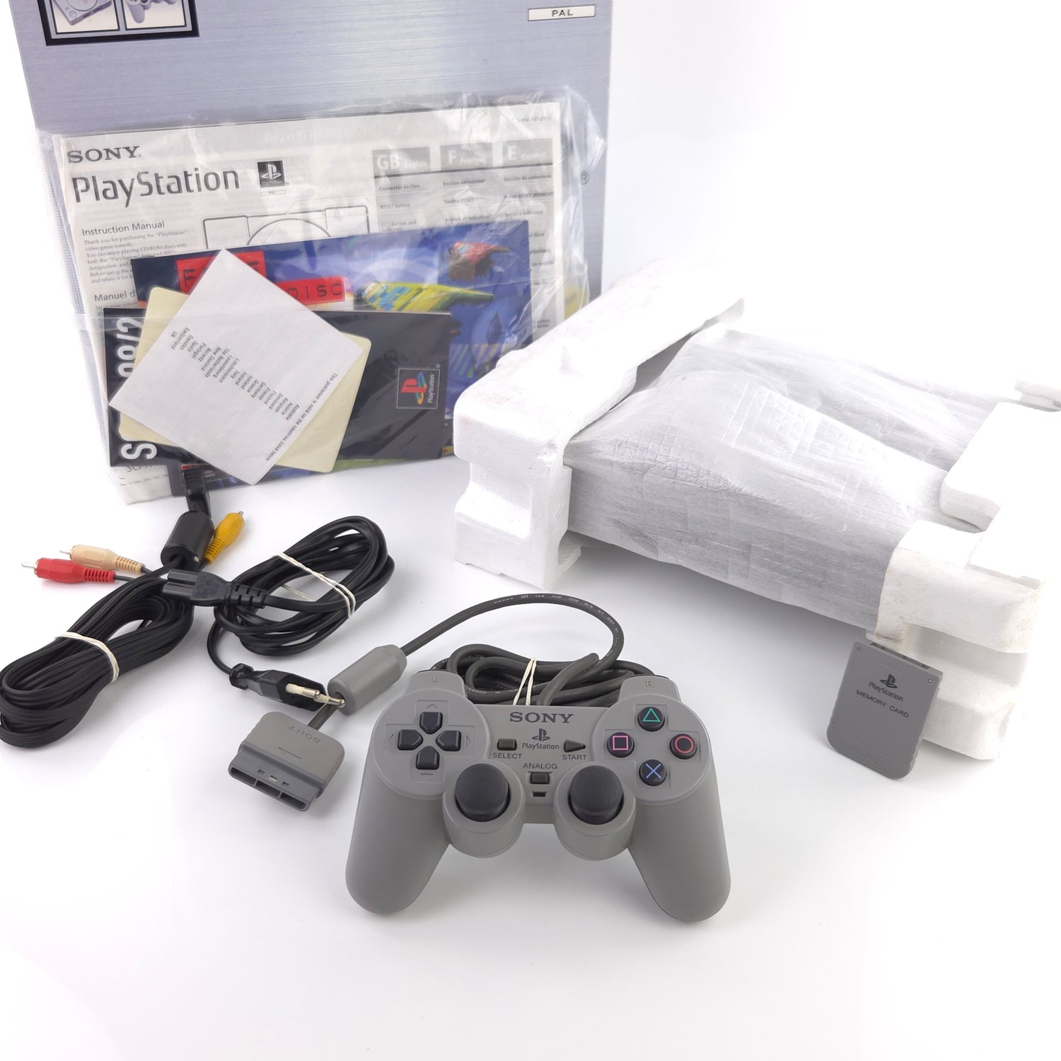 Sony Playstation 1 Konsole - Playstation Dual Shock PAL / PS1 Console OVP