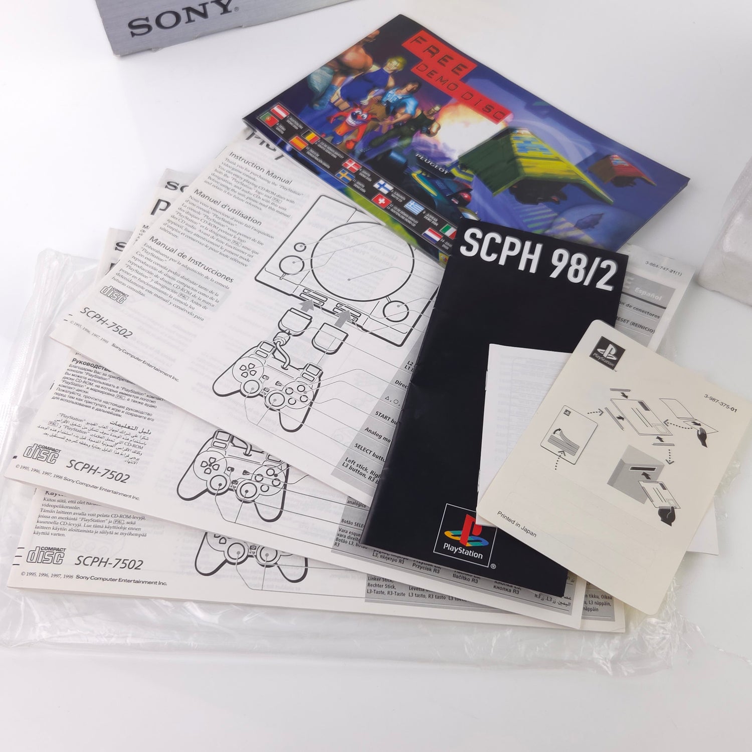 Sony Playstation 1 Konsole - Playstation Dual Shock PAL / PS1 Console OVP