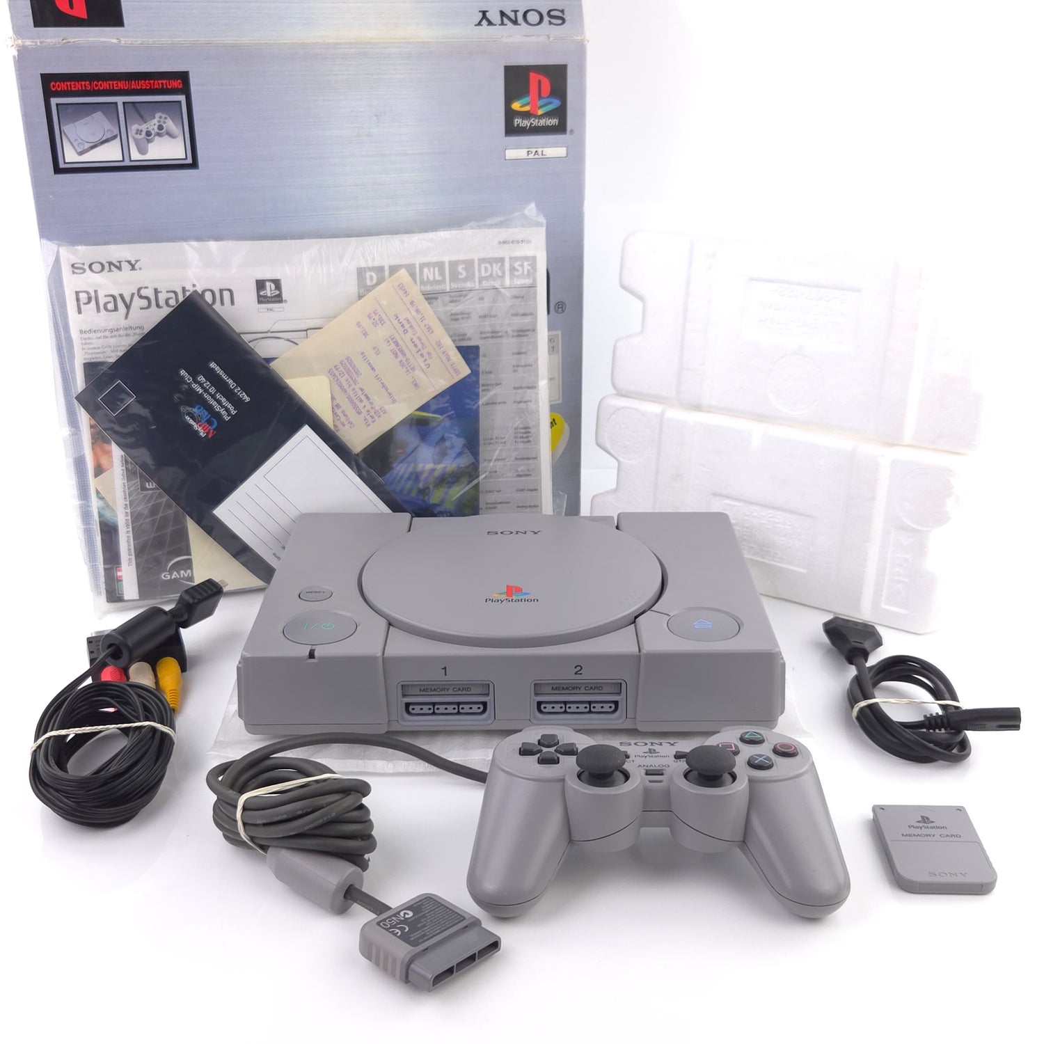 Sony Playstation 1 Konsole - Playstation Dual Shock PAL / PS1 Console OVP 2/2