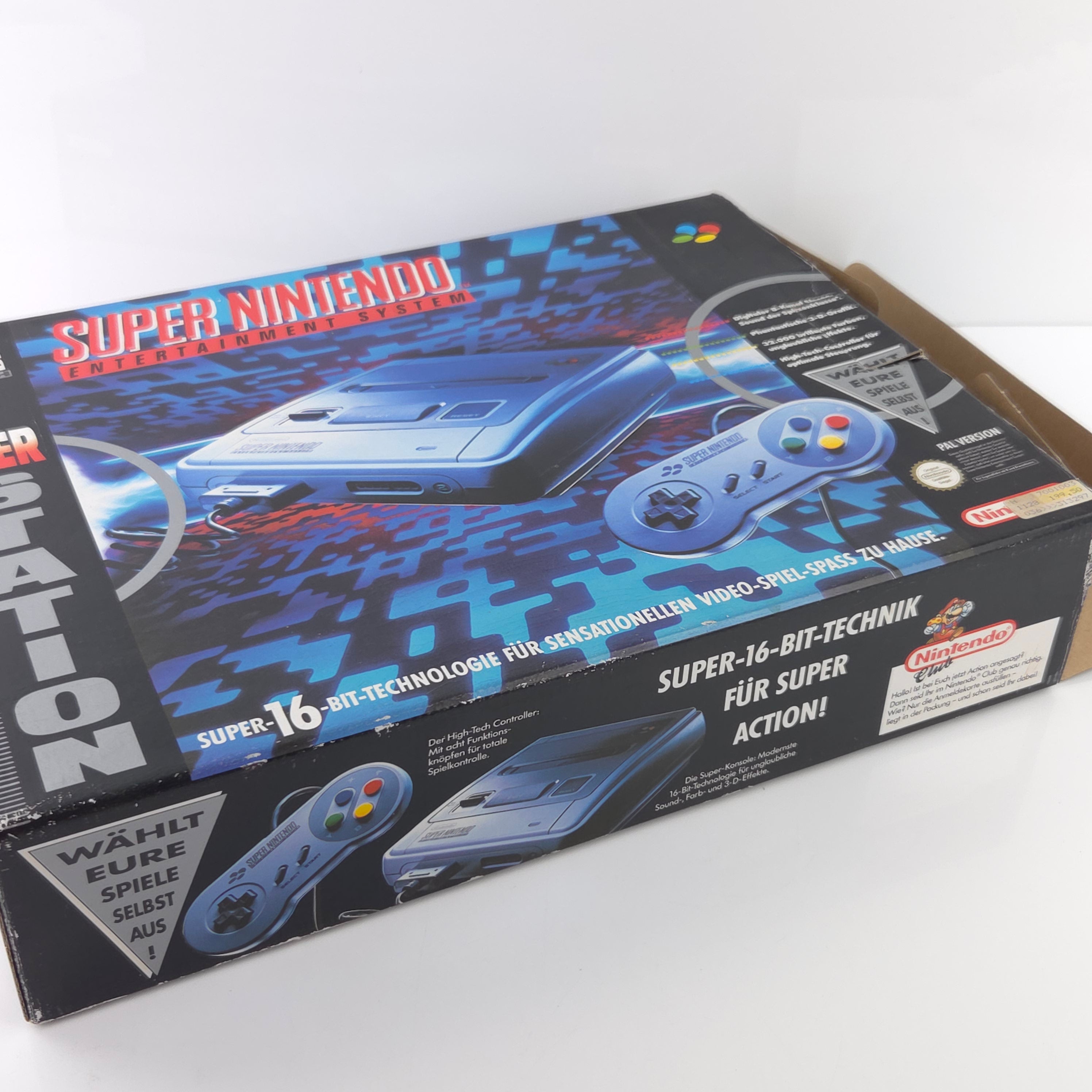 Super Nintendo Konsole : SNES Power Station in OVP / PAL Console