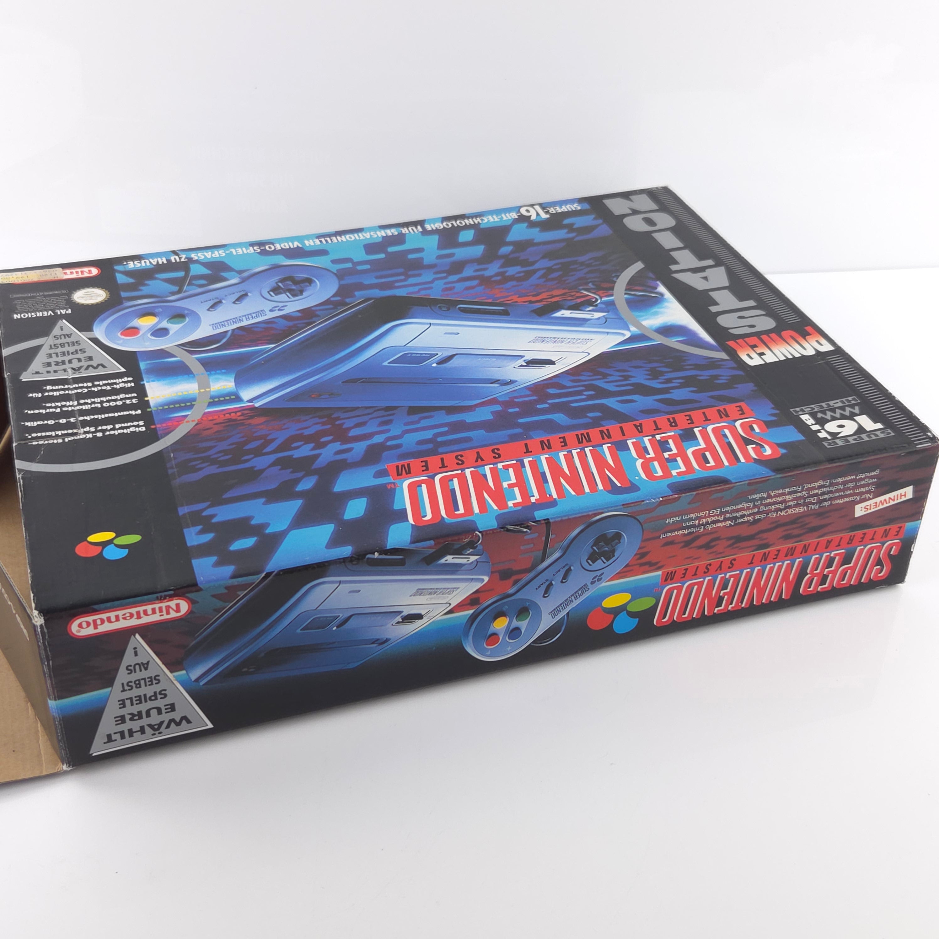 Super Nintendo Konsole : SNES Power Station in OVP / PAL Console
