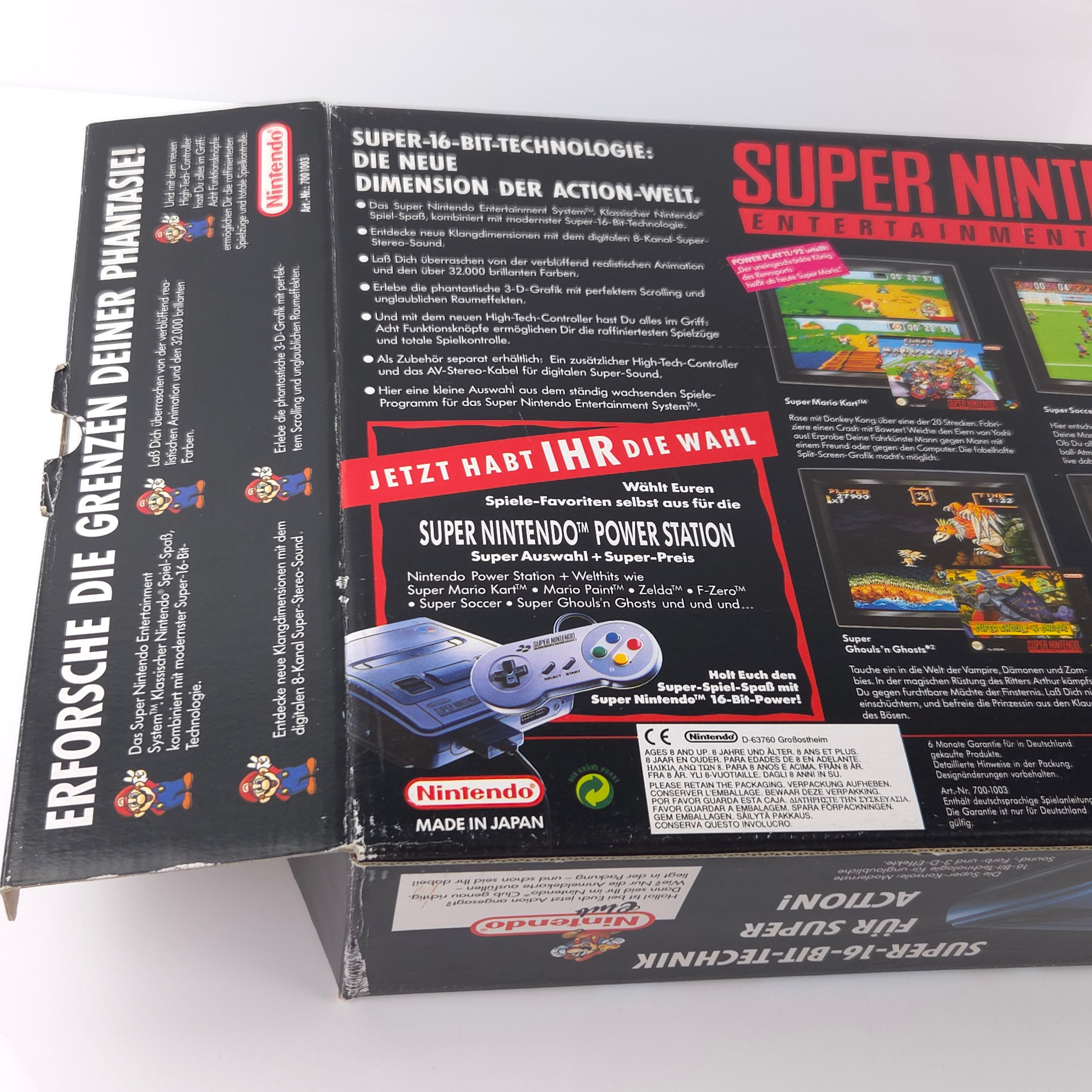 Super Nintendo Konsole : SNES Power Station in OVP / PAL Console