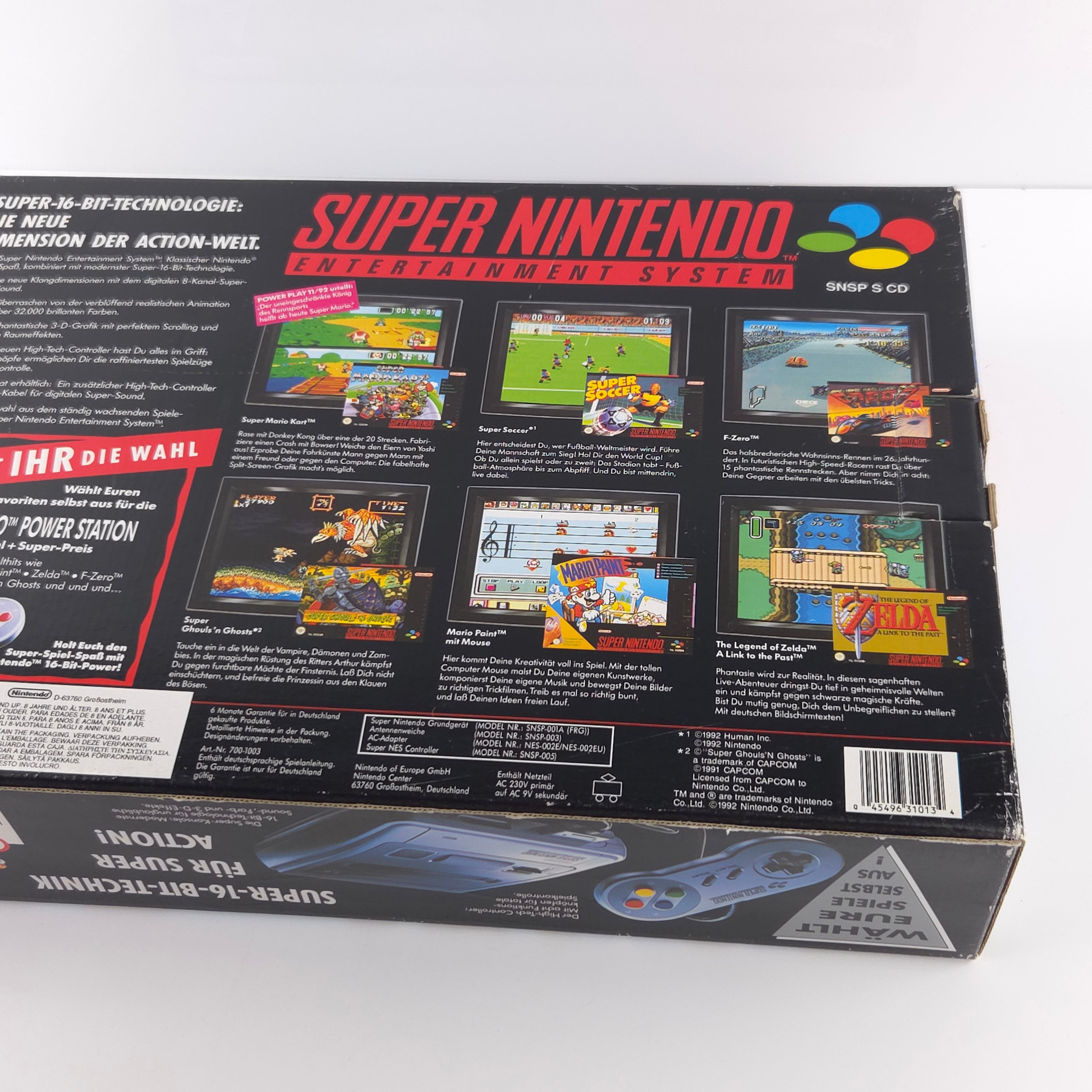 Super Nintendo Konsole : SNES Power Station in OVP / PAL Console