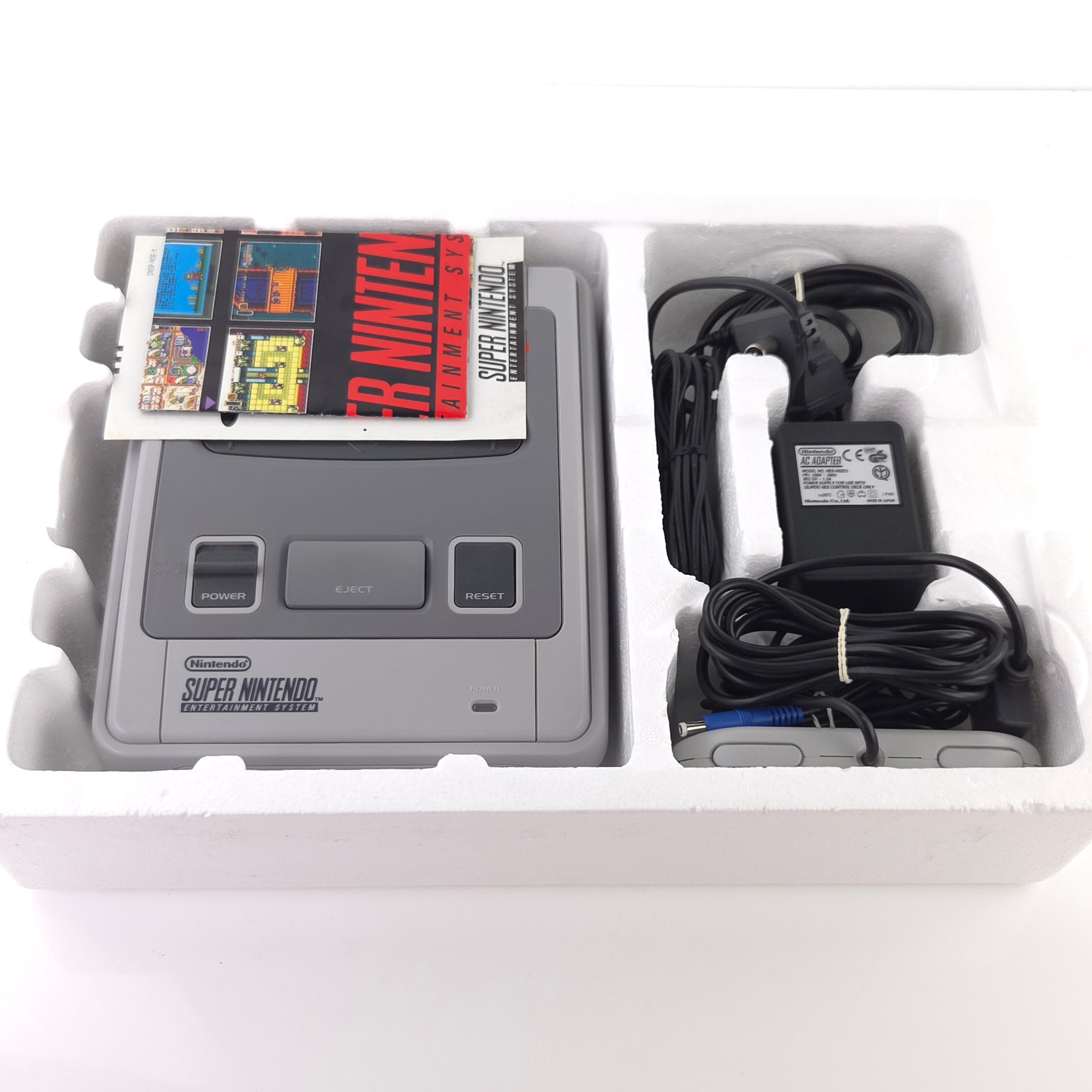 Super Nintendo Konsole : SNES Power Station in OVP / PAL Console
