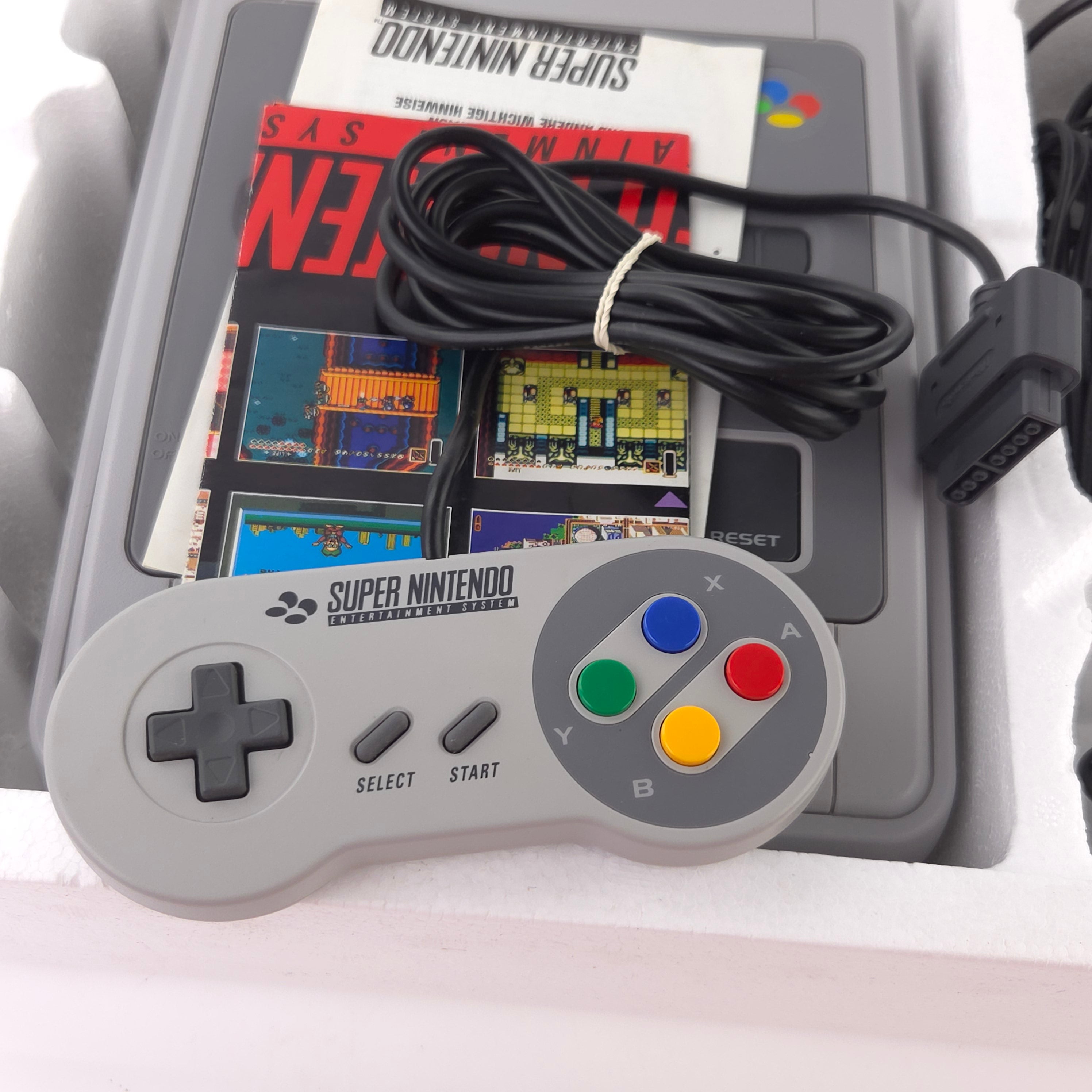 Super Nintendo Konsole : SNES Power Station in OVP / PAL Console