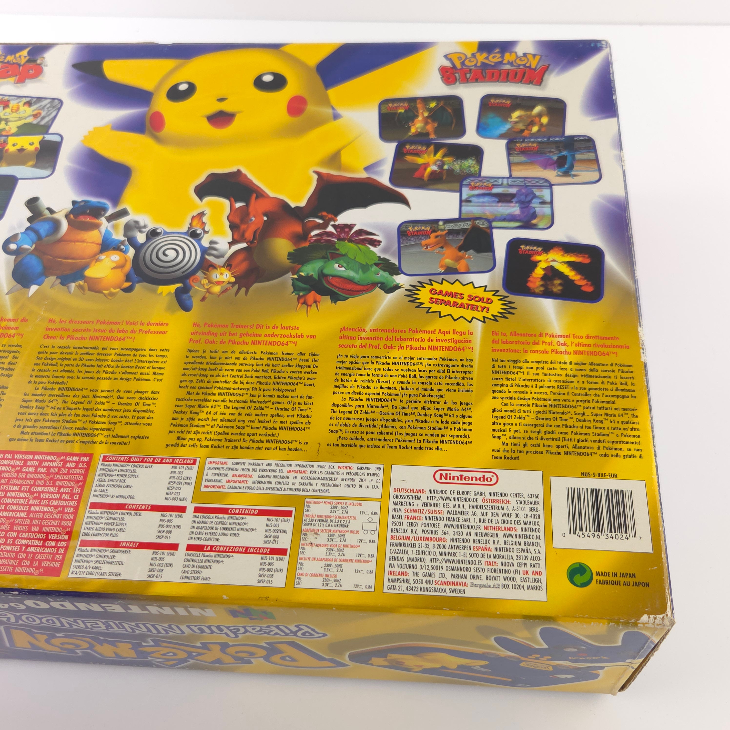 Nintendo 64 Konsole : Pokemon Pikachu Edition - N64 OVP PAL Console