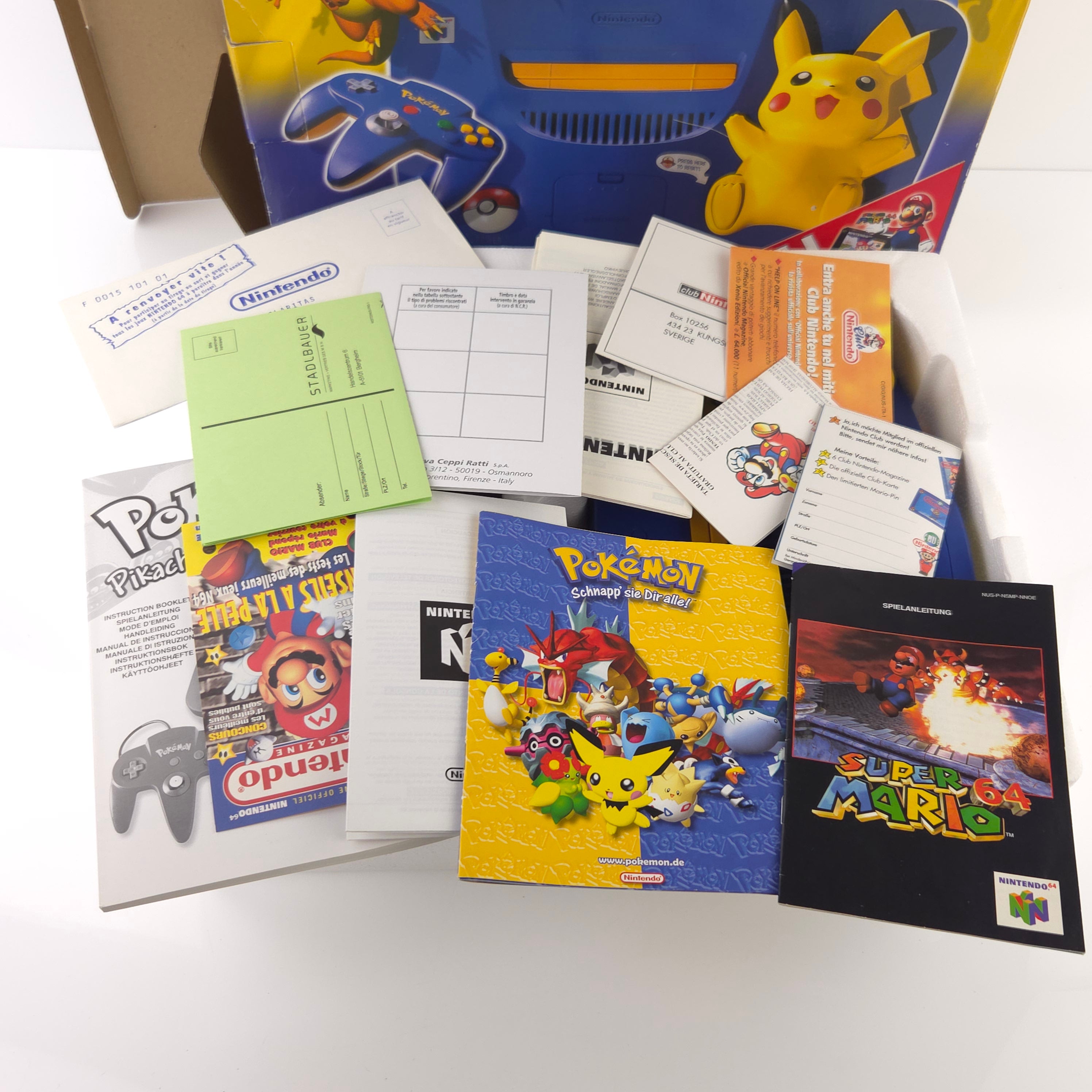 Nintendo 64 Konsole : Pokemon Pikachu Edition - N64 OVP PAL Console