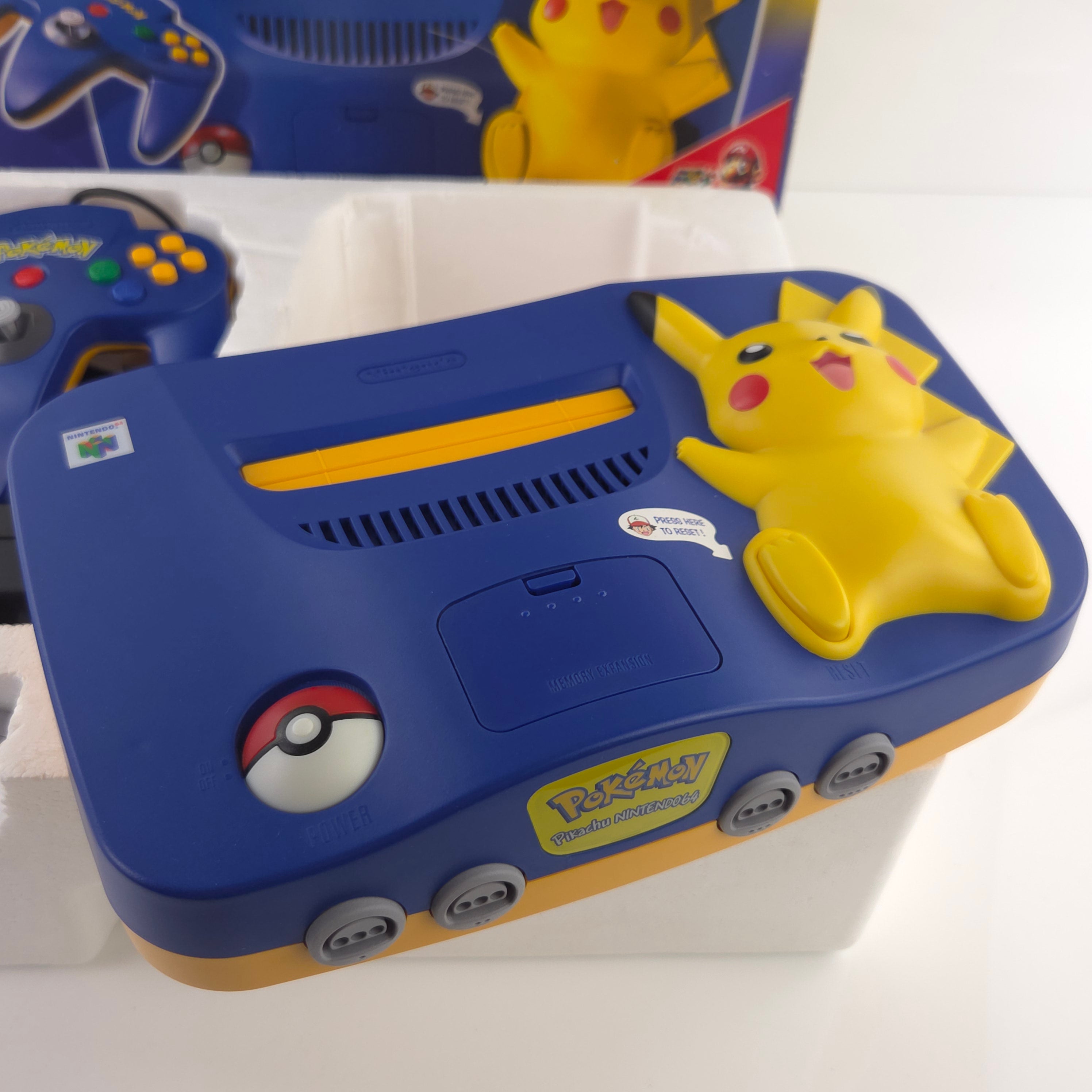 Nintendo 64 Konsole : Pokemon Pikachu Edition - N64 OVP PAL Console