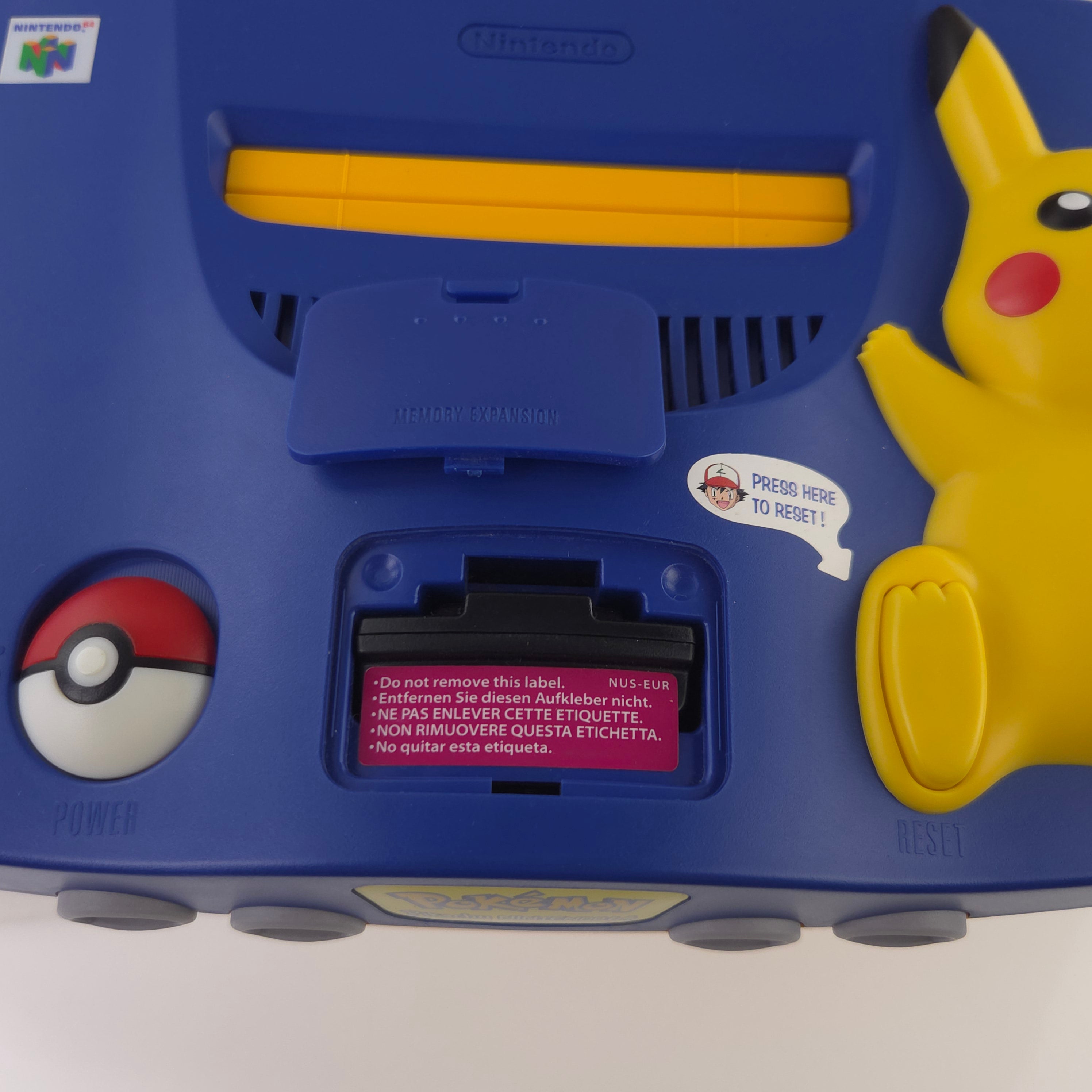Nintendo 64 Konsole : Pokemon Pikachu Edition - N64 OVP PAL Console