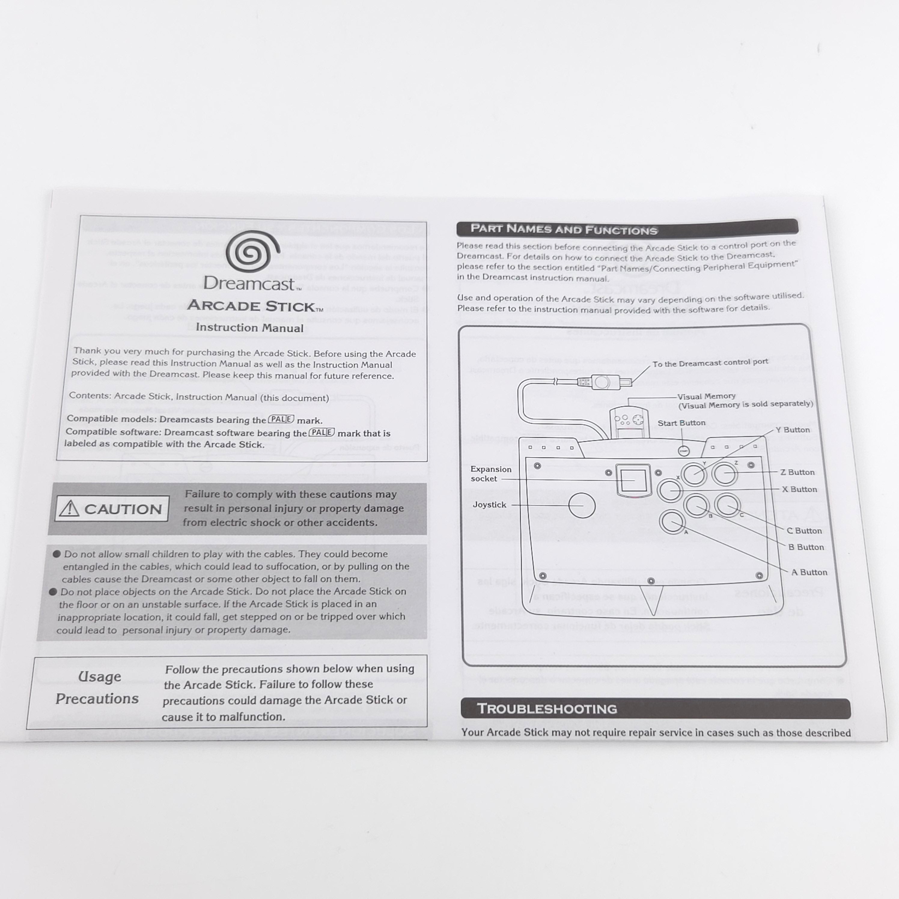 Sega Dreamcast Zubehör : Arcade Stick Controller Gamepad / NEU NEW OVP DC