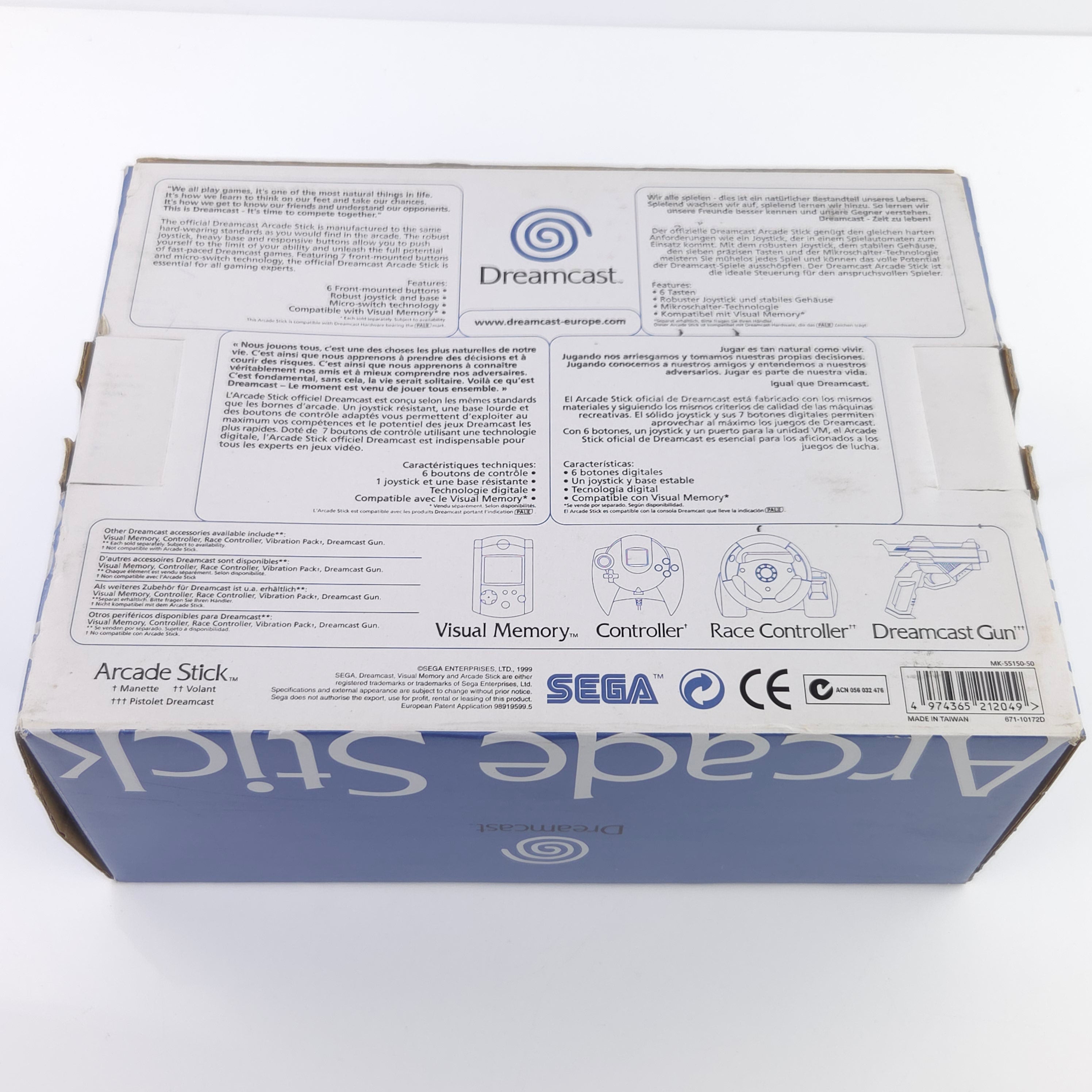 Sega Dreamcast Zubehör : Arcade Stick Controller Gamepad / DC NEU NEW OVP