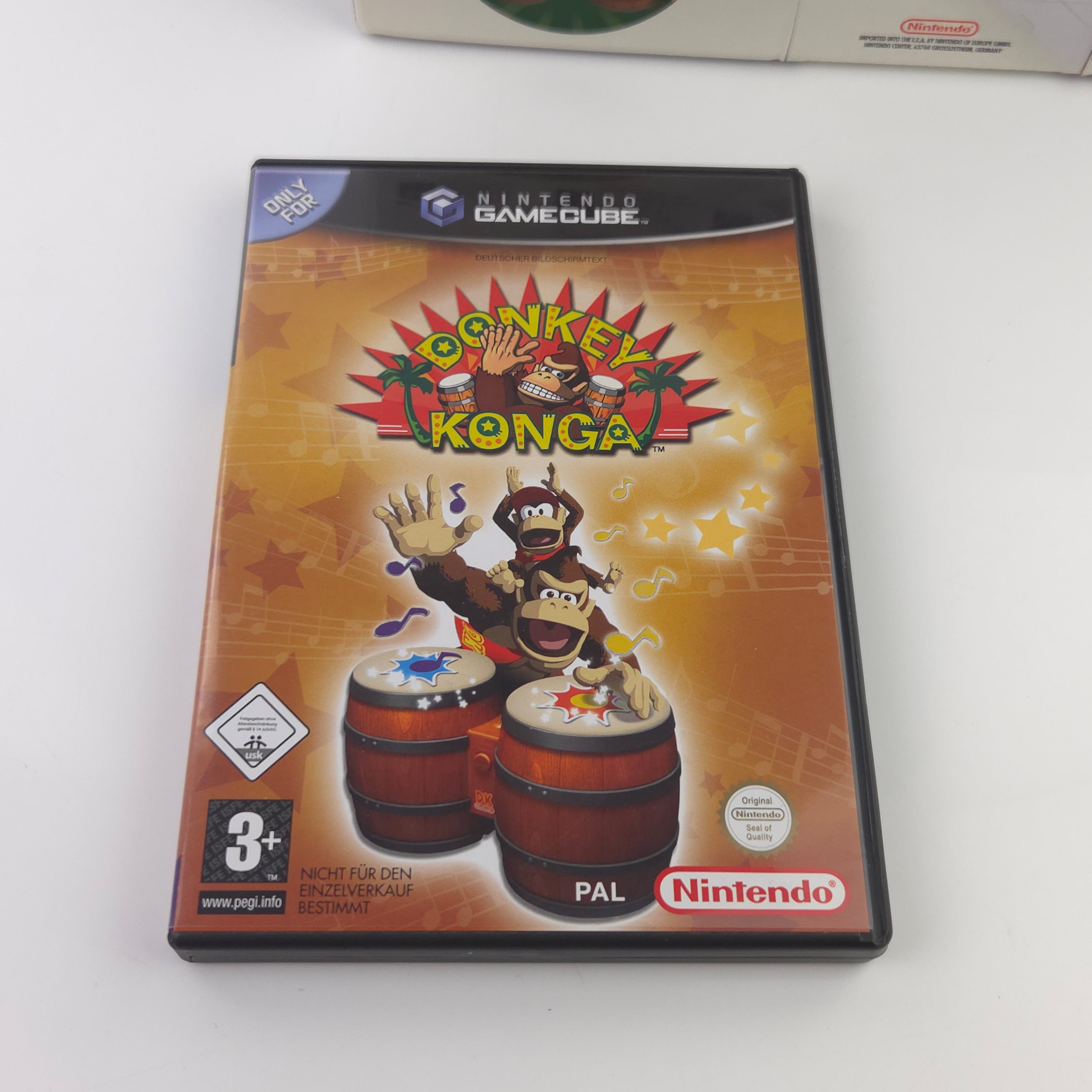 Nintendo Gamecube Spiel : Donkey Konga Pak Spiel + DK Bongos / OVP Donkey Kong