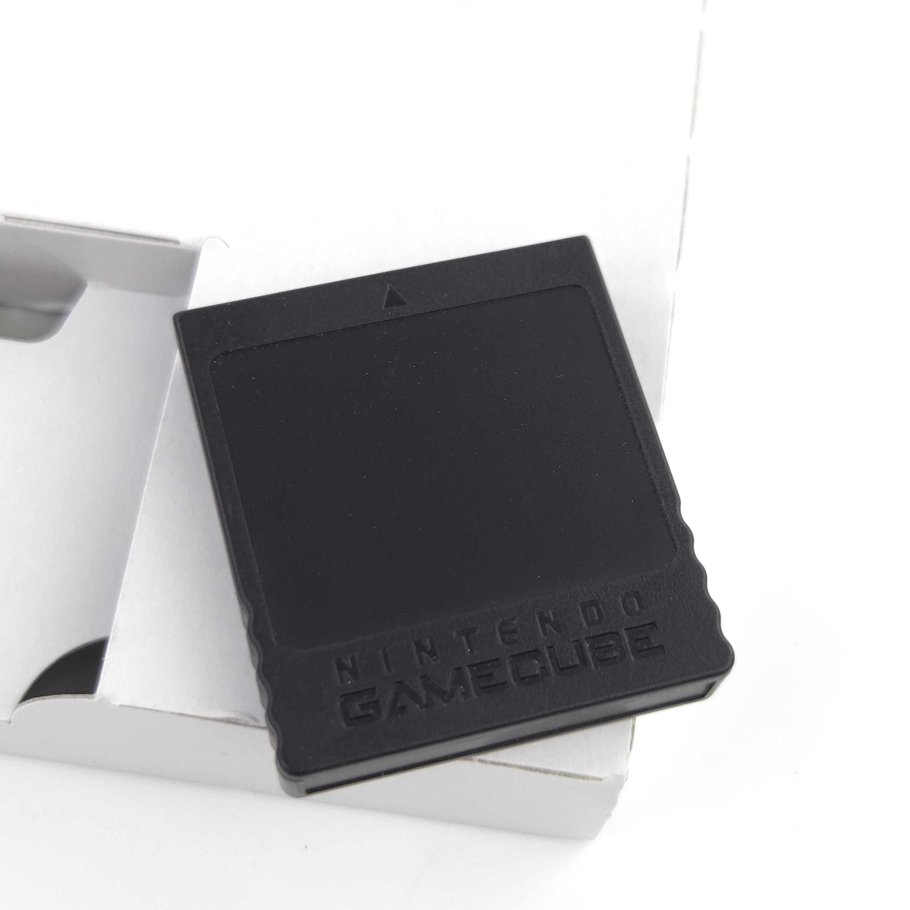 Nintendo Gamecube Zubehör : Memory Card 251 Blocks Schwarz OVP teils unbenutzt
