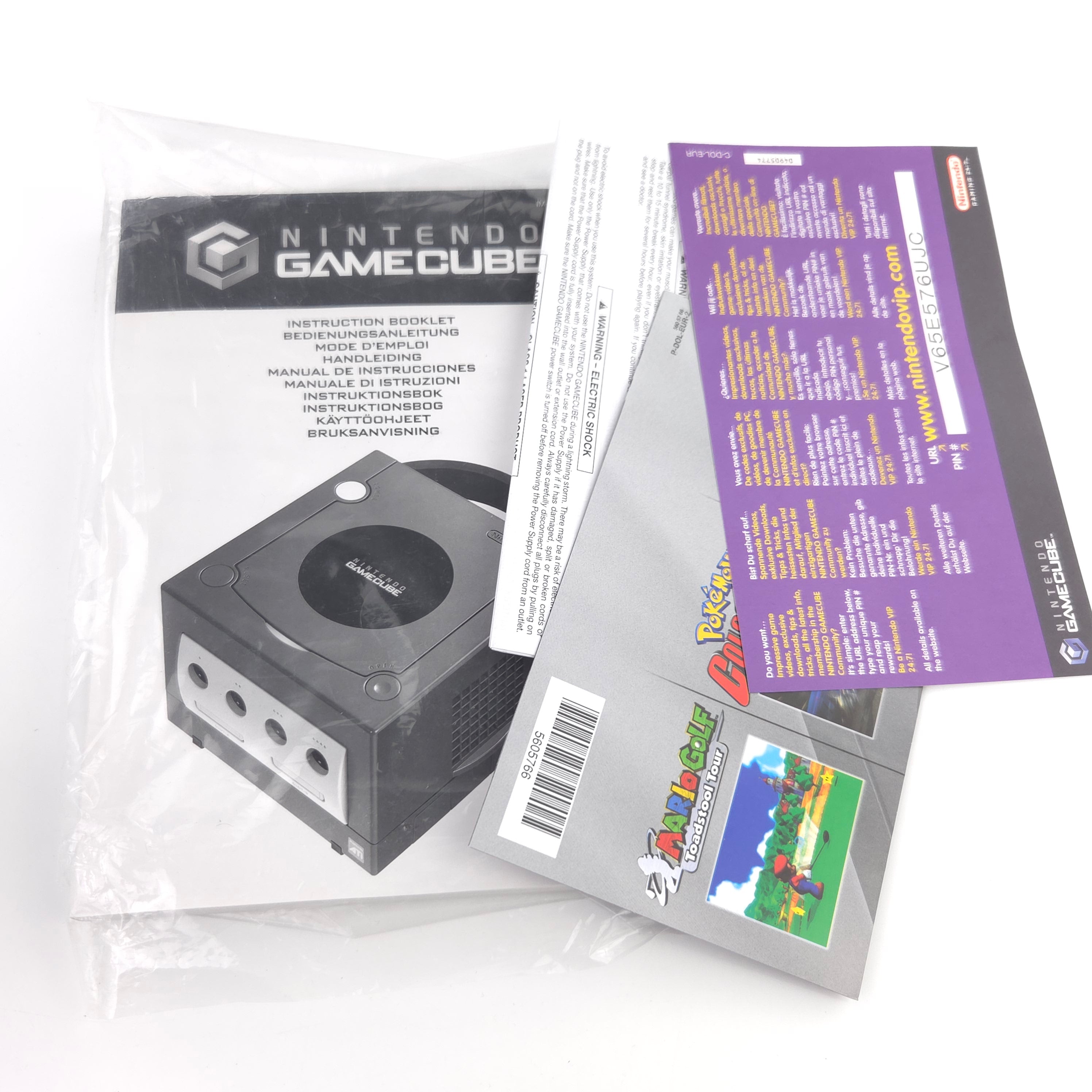 Nintendo Gamecube Konsole : Mario Smash Football Pak OHNE SPIEL OVP Pearl White
