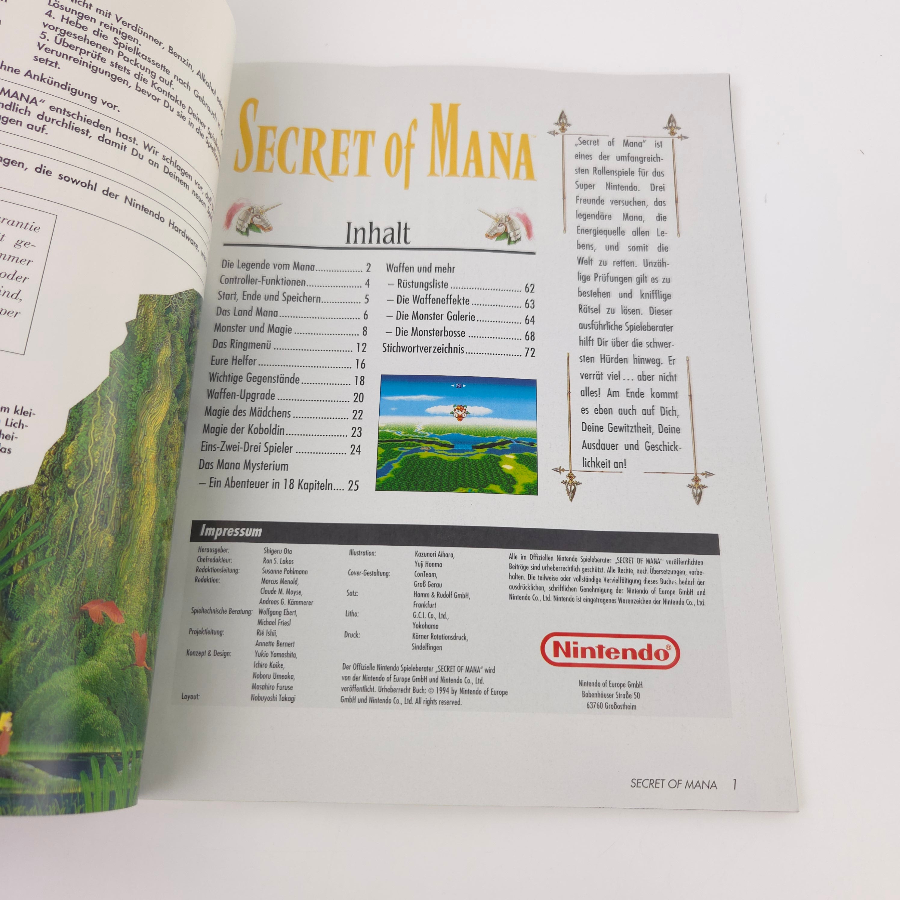 Super Nintendo Spiel : Secret of Mana - SNES Big Box OVP / PAL dt. NOE
