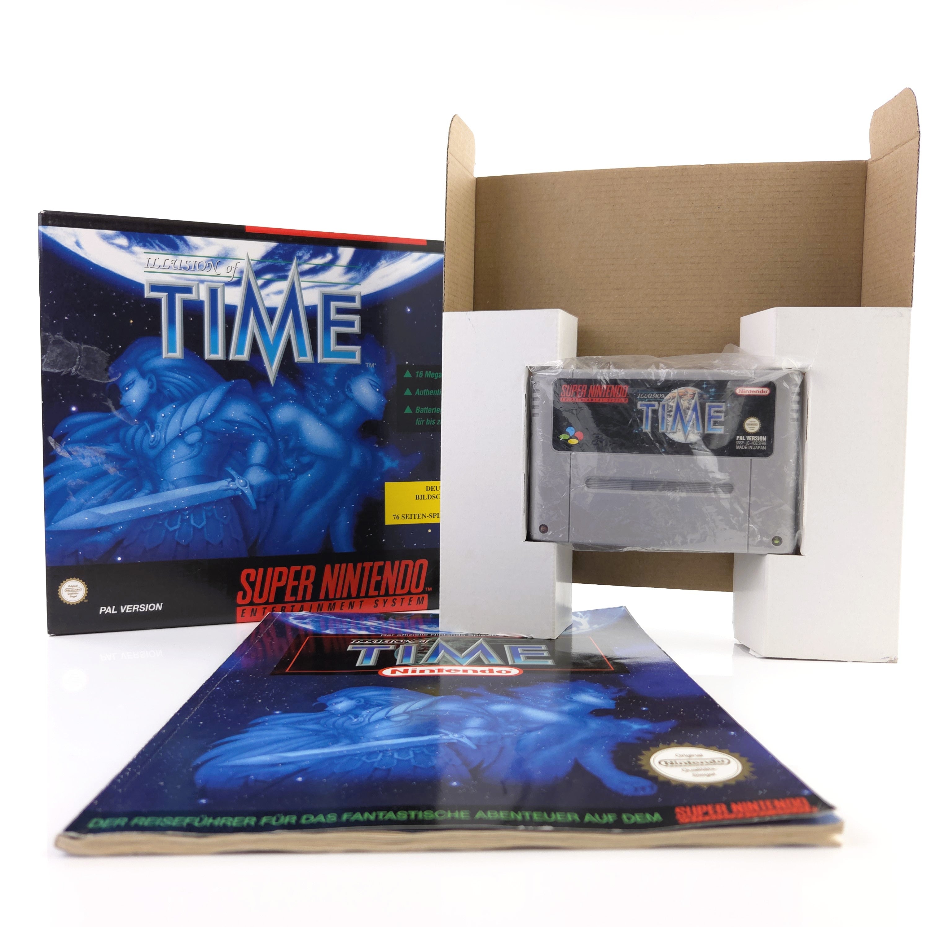 Super Nintendo Spiel : iLLusion of Time - SNES Big Box OVP / PAL dt. NOE
