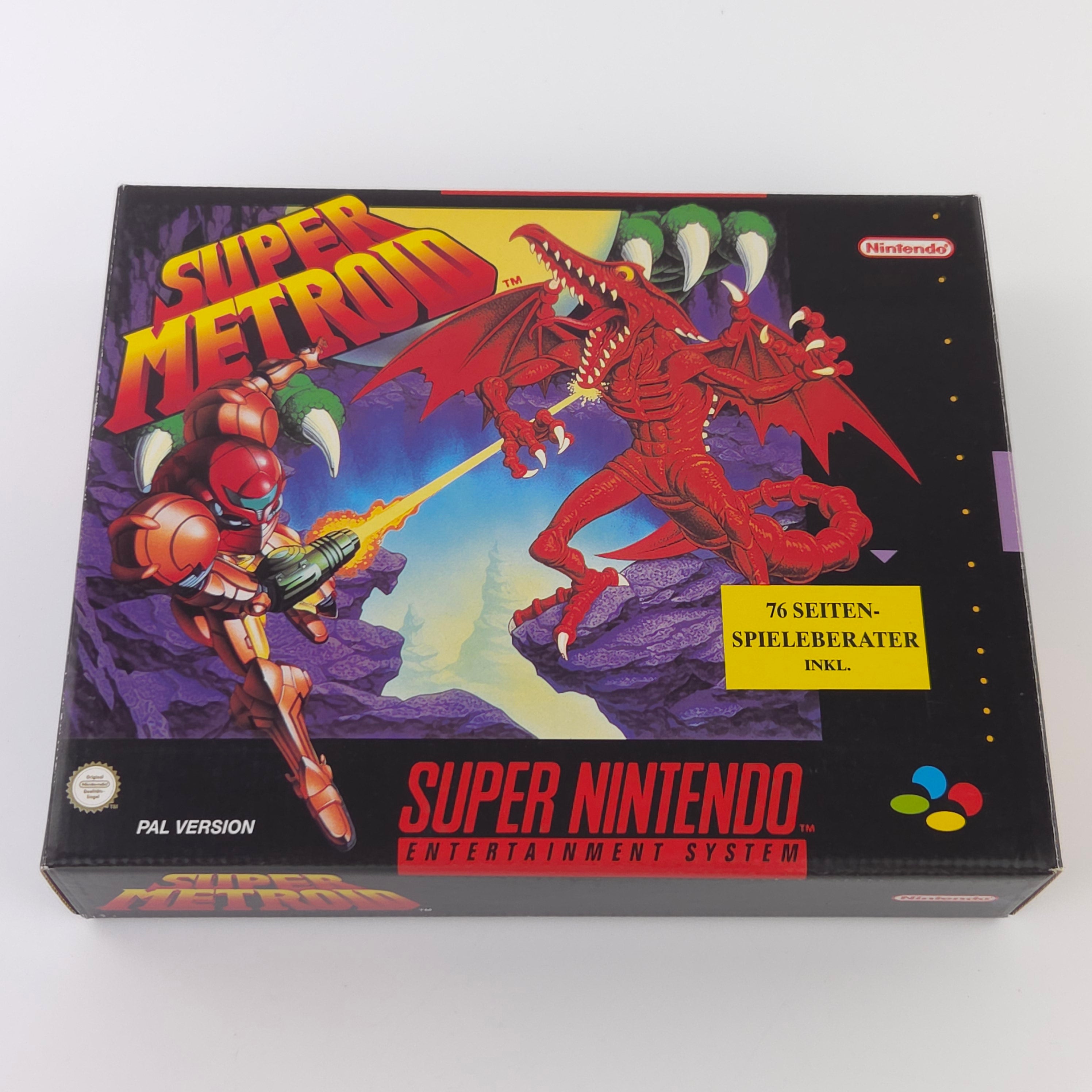 Super Nintendo Spiel : Super Metroid - SNES Big Box OVP / PAL dt. NOE