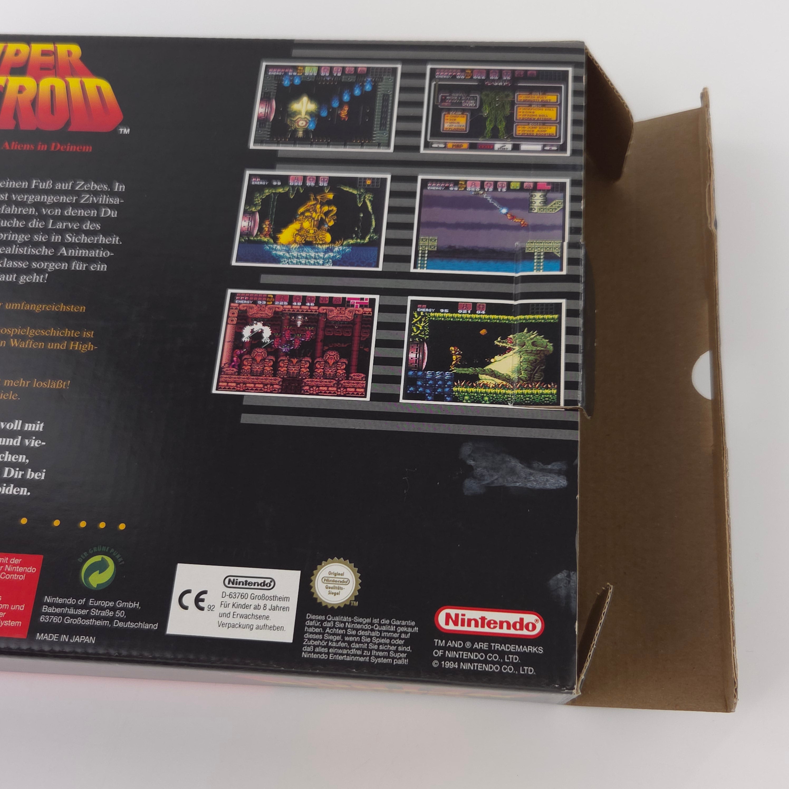 Super Nintendo Spiel : Super Metroid - SNES Big Box OVP / PAL dt. NOE
