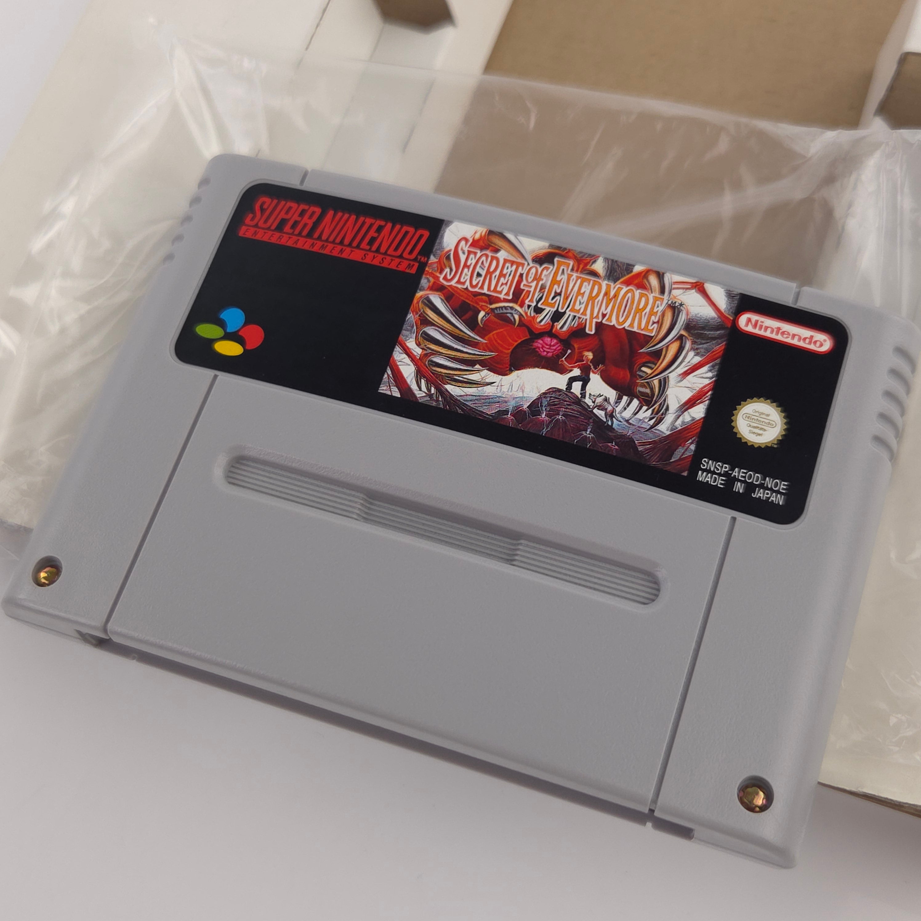 Super Nintendo Spiel : Secret of Evermore - SNES Big Box OVP / PAL dt. NOE