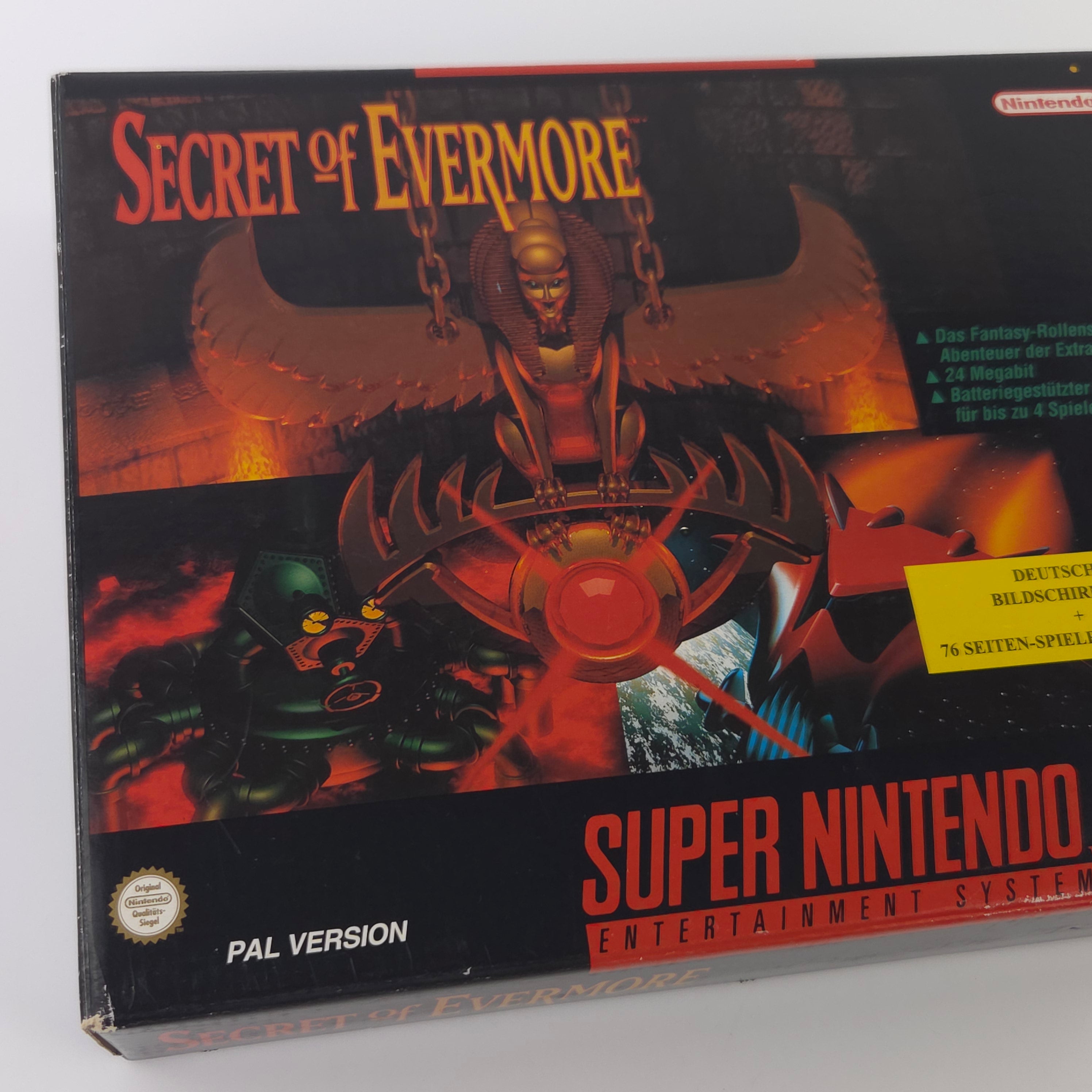 Super Nintendo Spiel : Secret of Evermore - SNES Big Box OVP / PAL dt. NOE