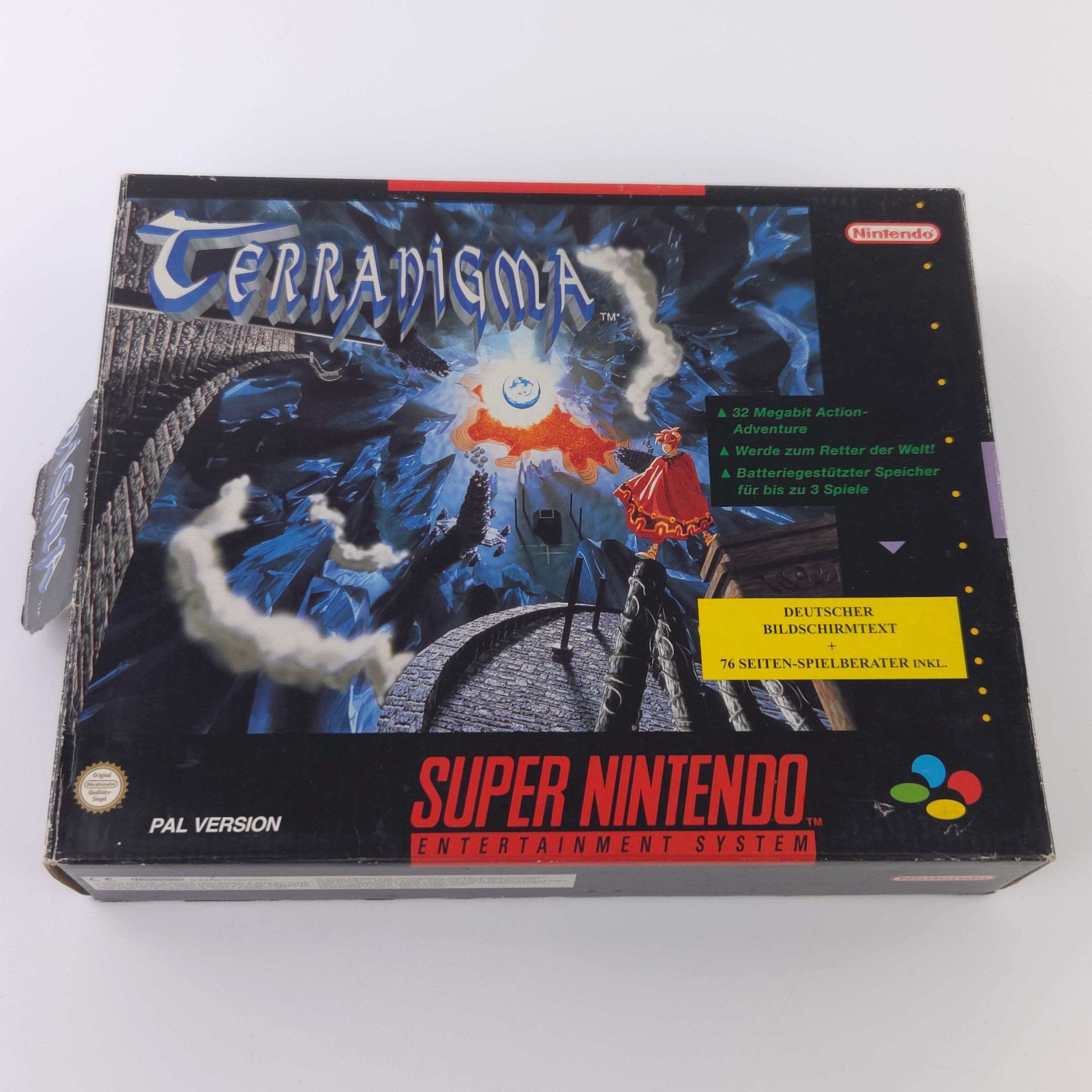 Super Nintendo Spiel : Terranigma - SNES Big Box OVP PAL dt NOE Quintet