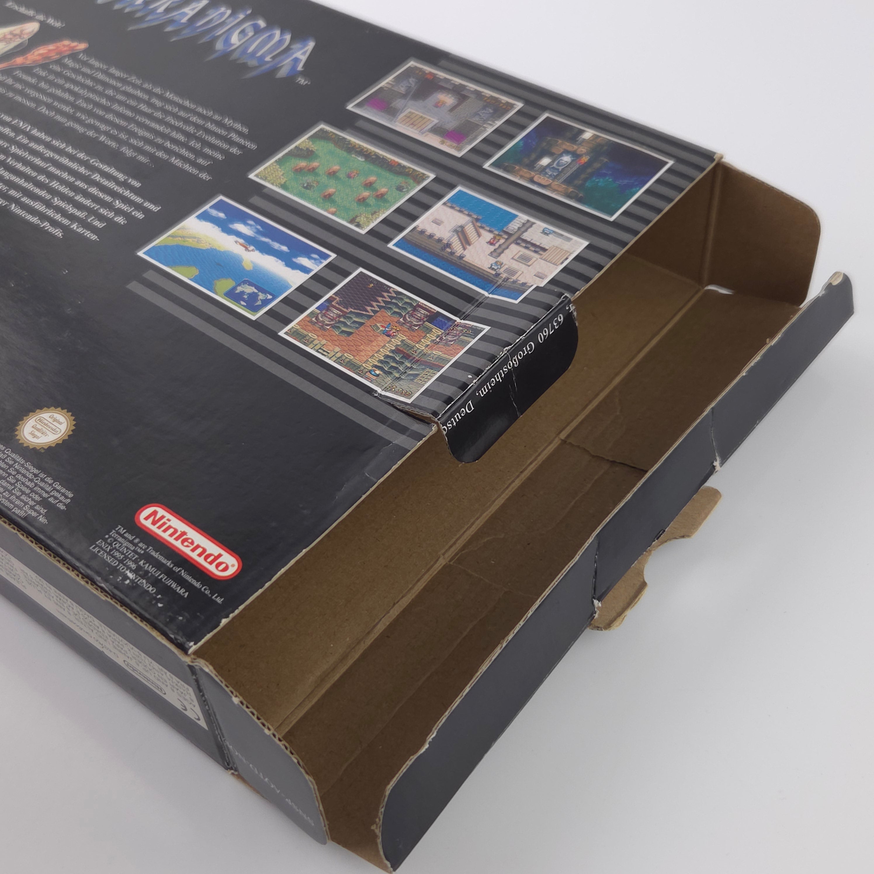 Super Nintendo Spiel : Terranigma - SNES Big Box OVP PAL dt NOE Quintet