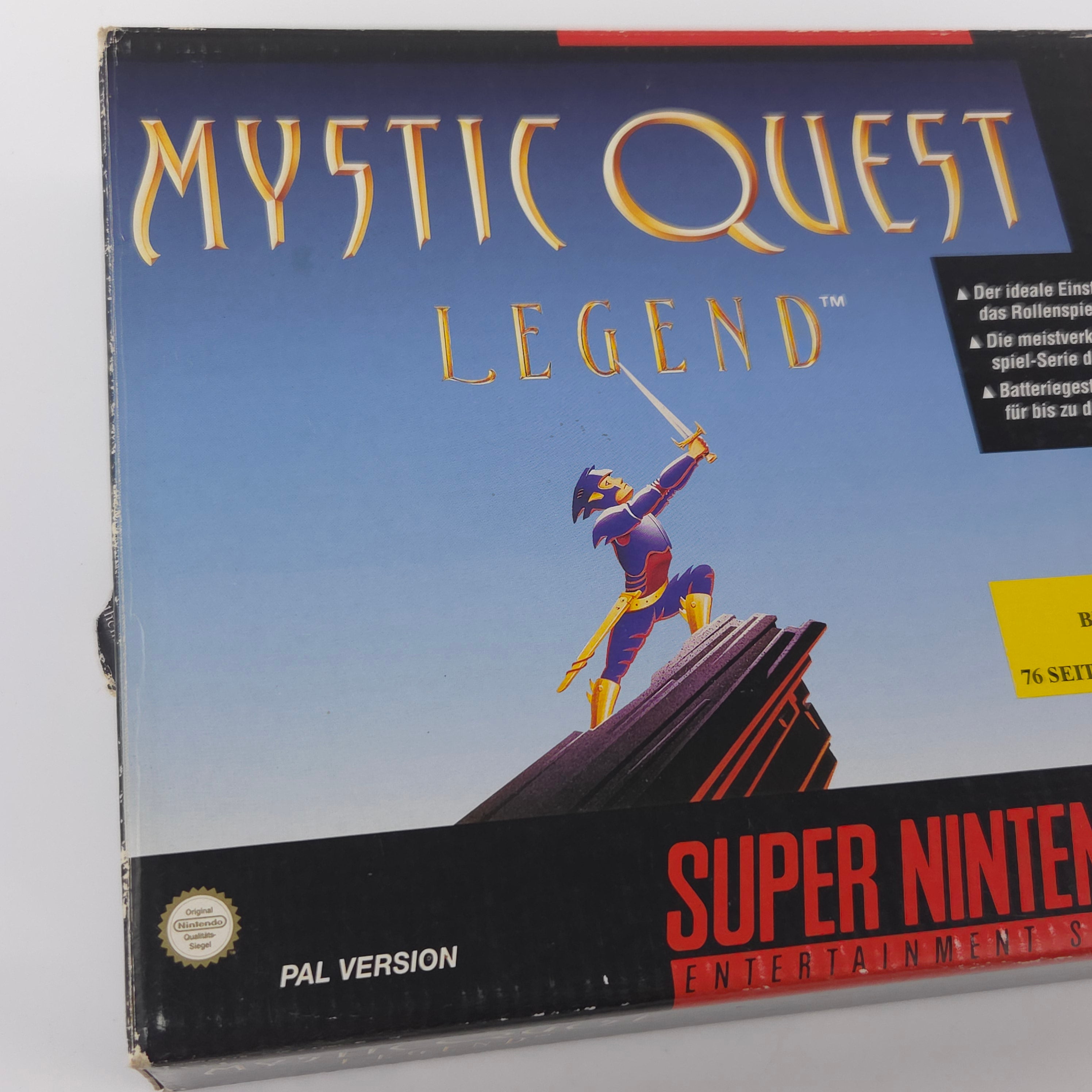 Super Nintendo Spiel : Mystic Quest Legend - SNES Big Box OVP / PAL dt. NOE